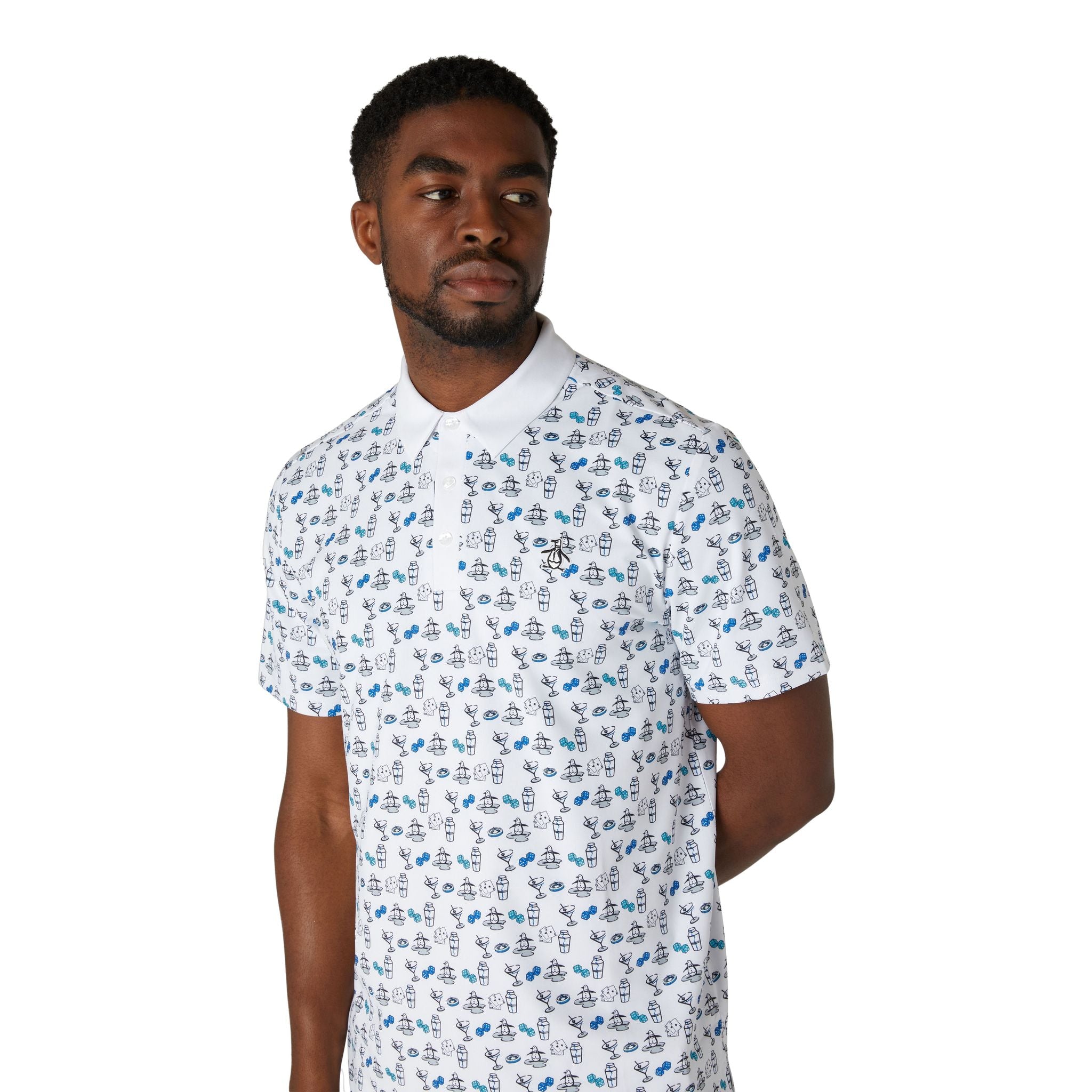 Original Penguin Player All-Over Print Polo Herren