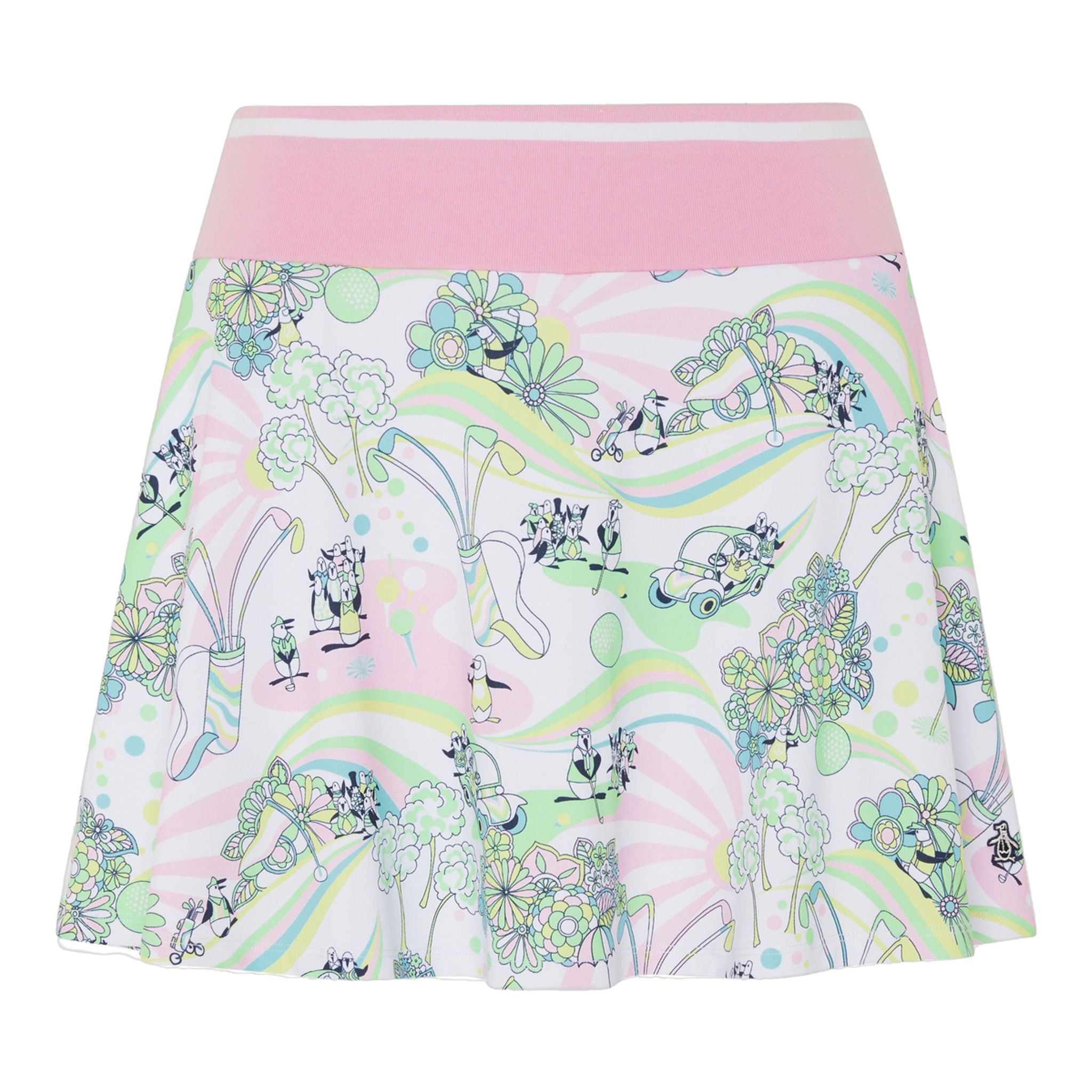 Original Penguin Groovy Pete Printed Flounce Skort Damen