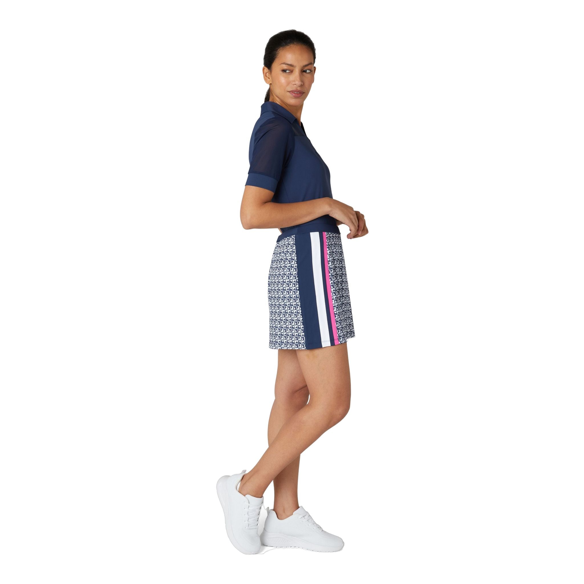 Original Penguin Geo Printed Side Blocked Skort Damen