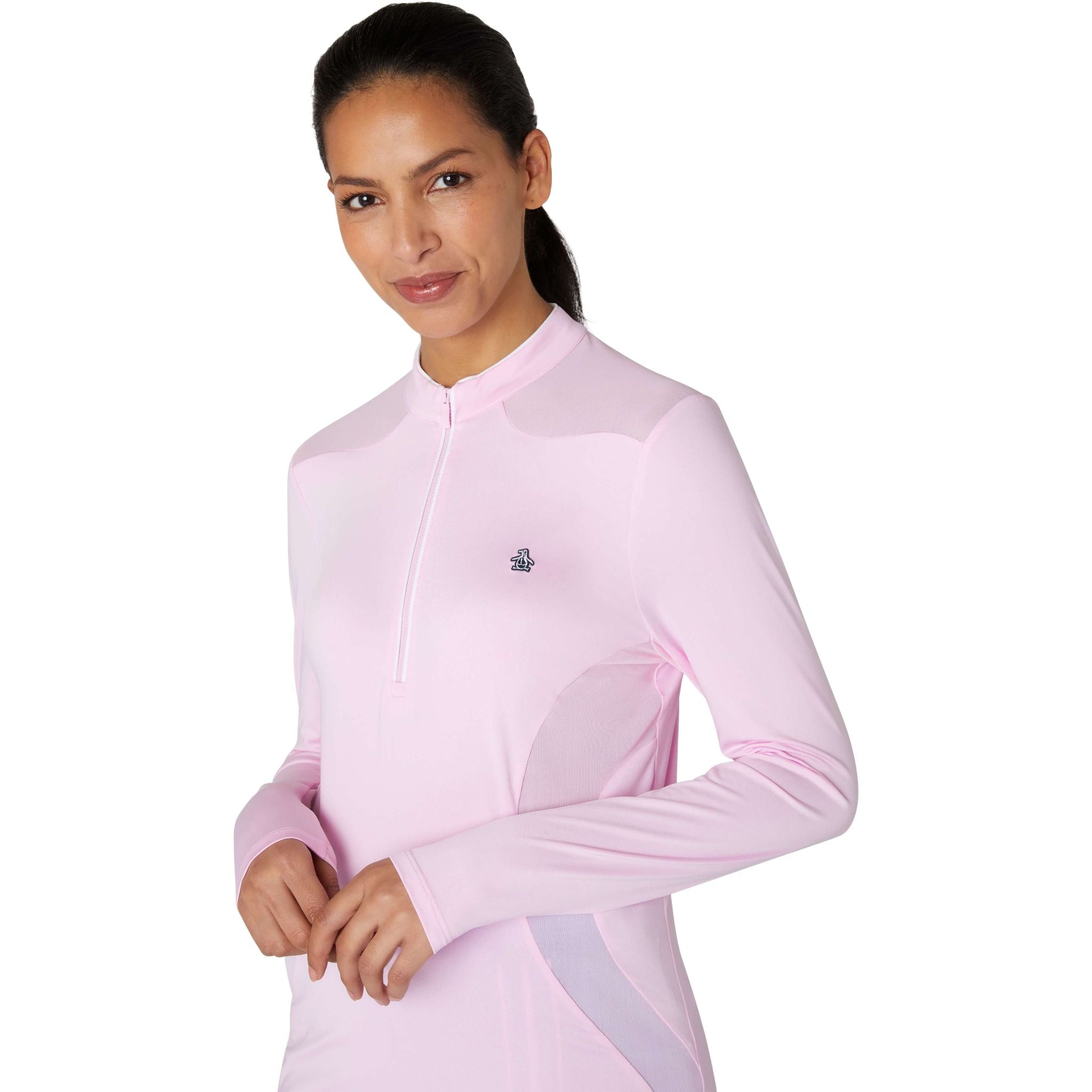 Original Penguin Longsleeve 1/4 Zip Layering Sweater Damen