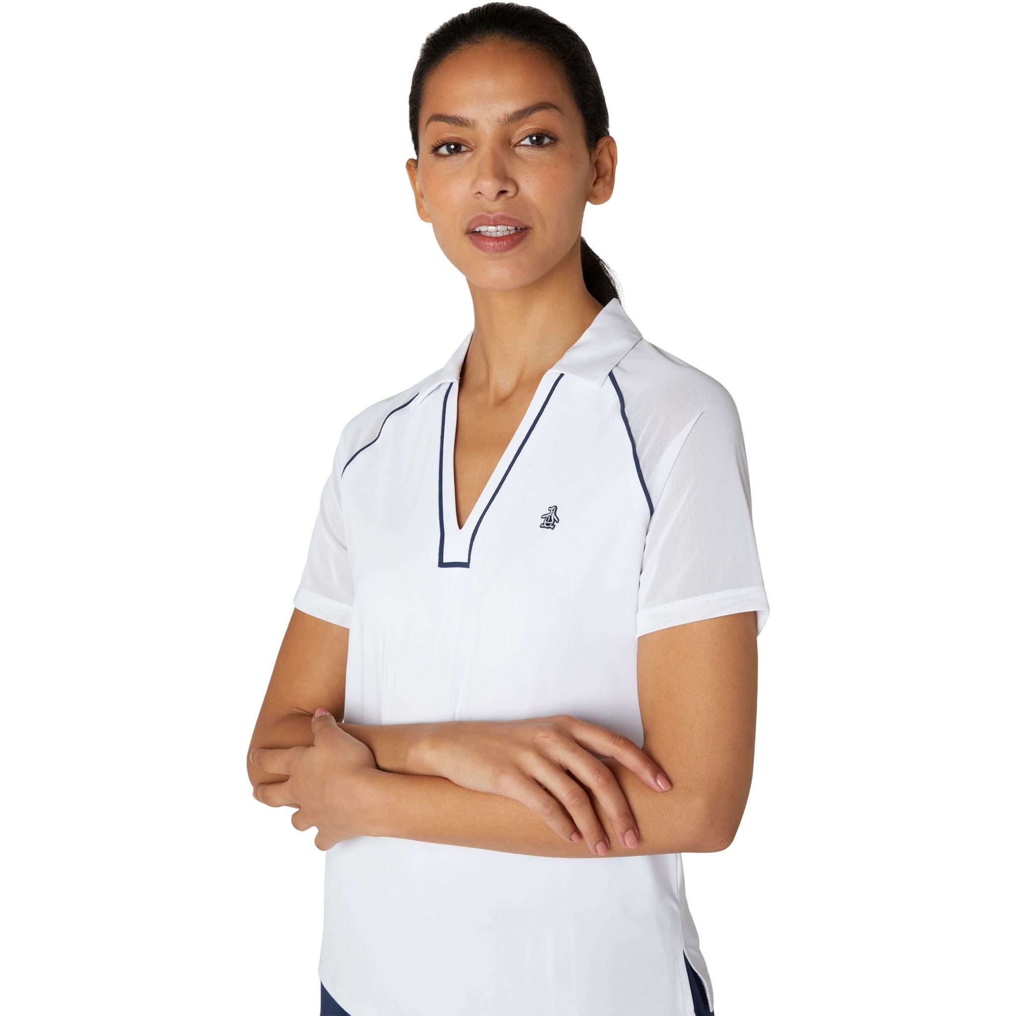 Original Penguin V-Neck Colour Polo Damen