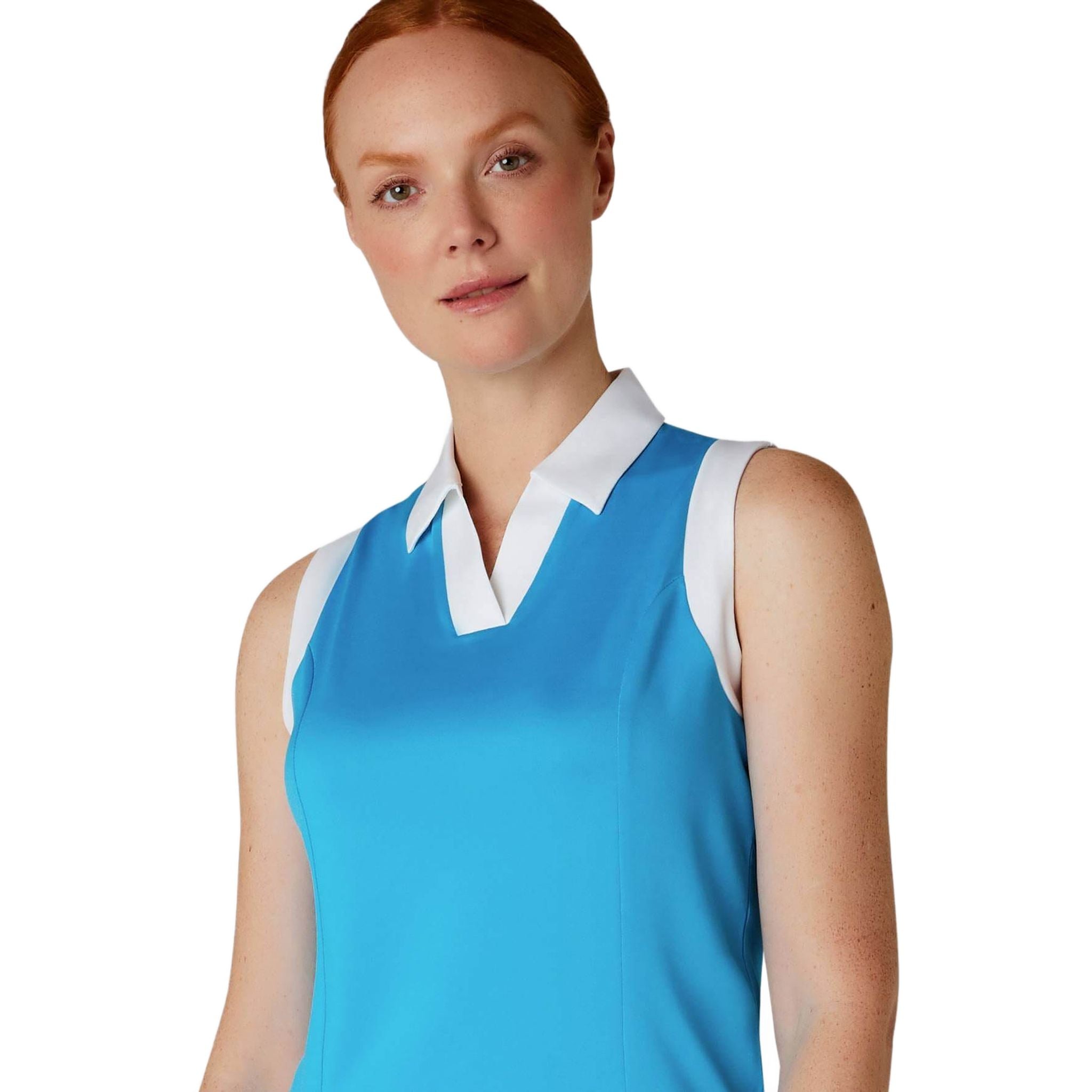 Callaway Sleeveless Colorblock Polo Damen
