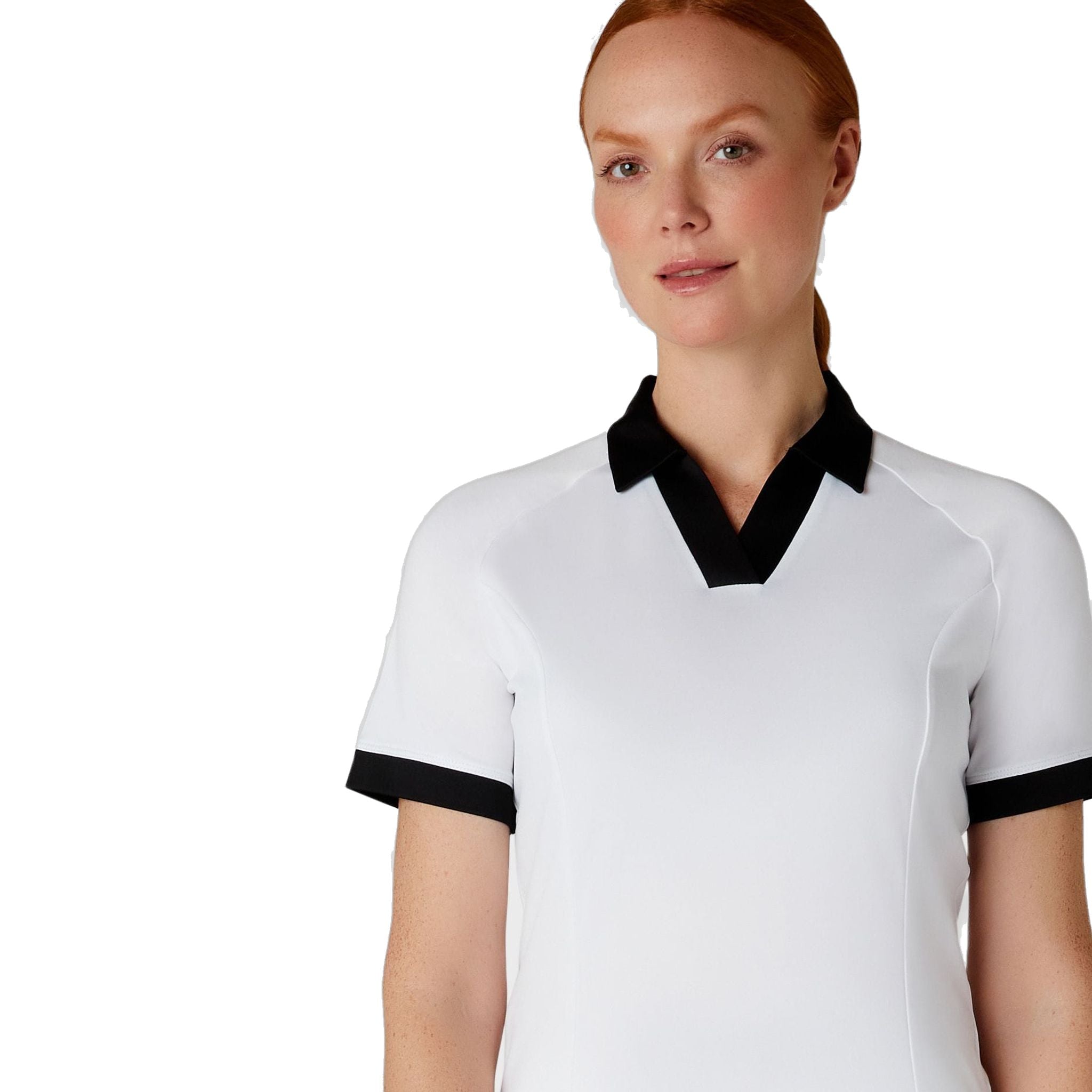 Callaway Short Sleeve V-Placket ColorBL Shirt Damen