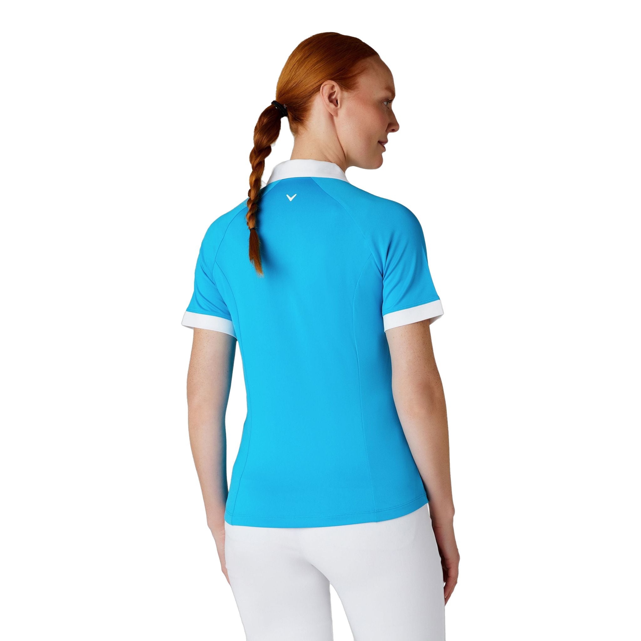 Callaway Short Sleeve V-Placket ColorBL Shirt Damen