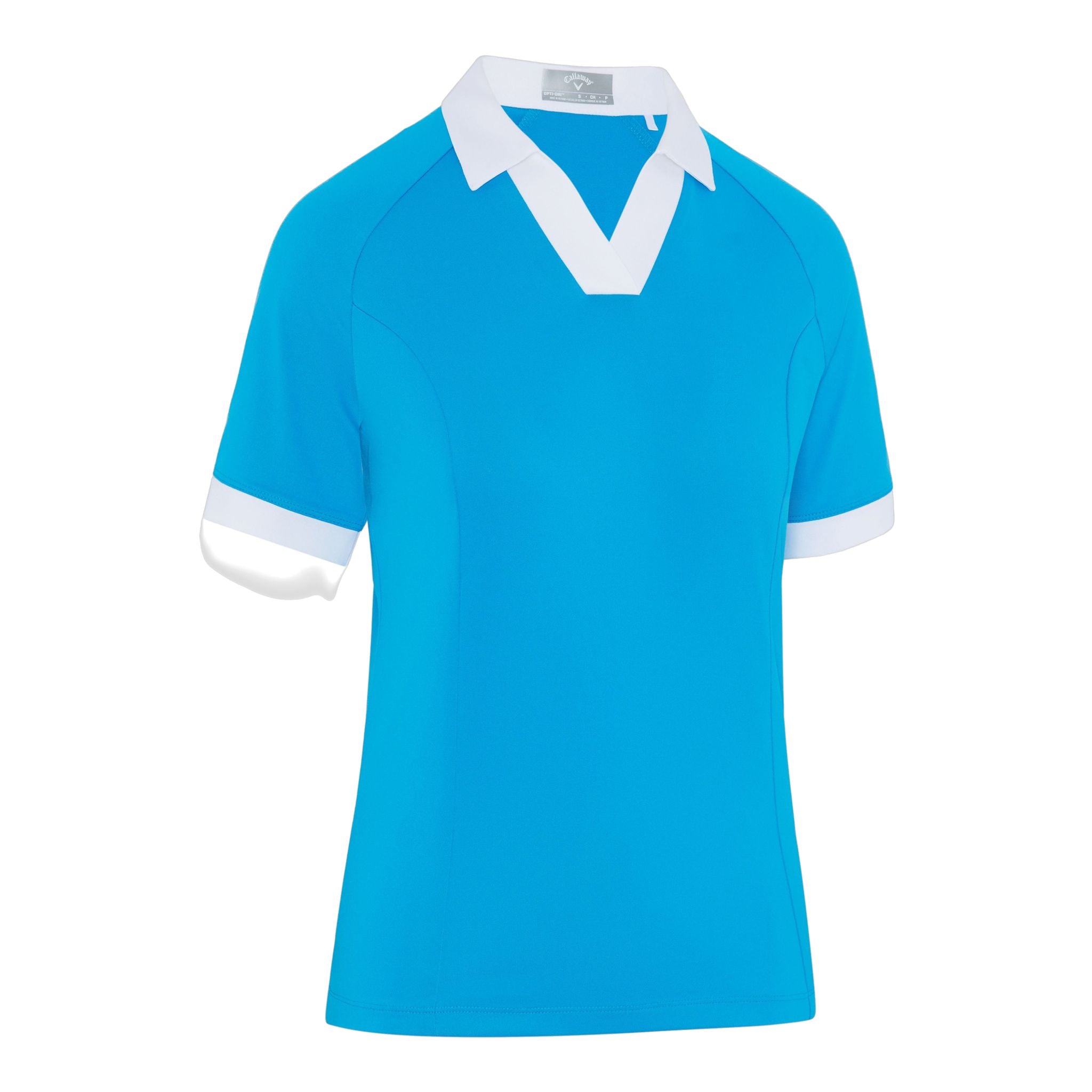 Callaway Short Sleeve V-Placket ColorBL Shirt Damen