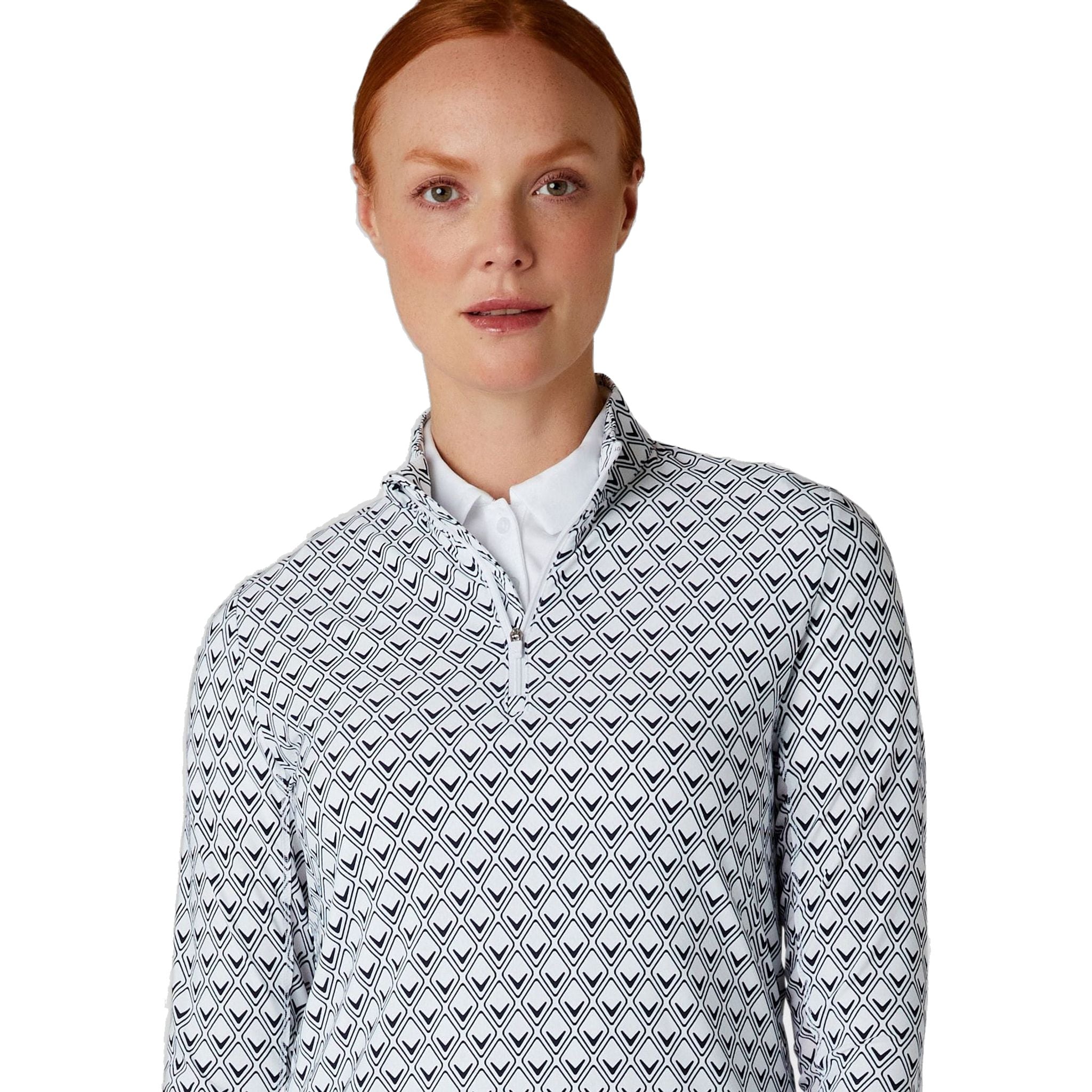 Callaway Essential Chev Geo Print Shirt Damen