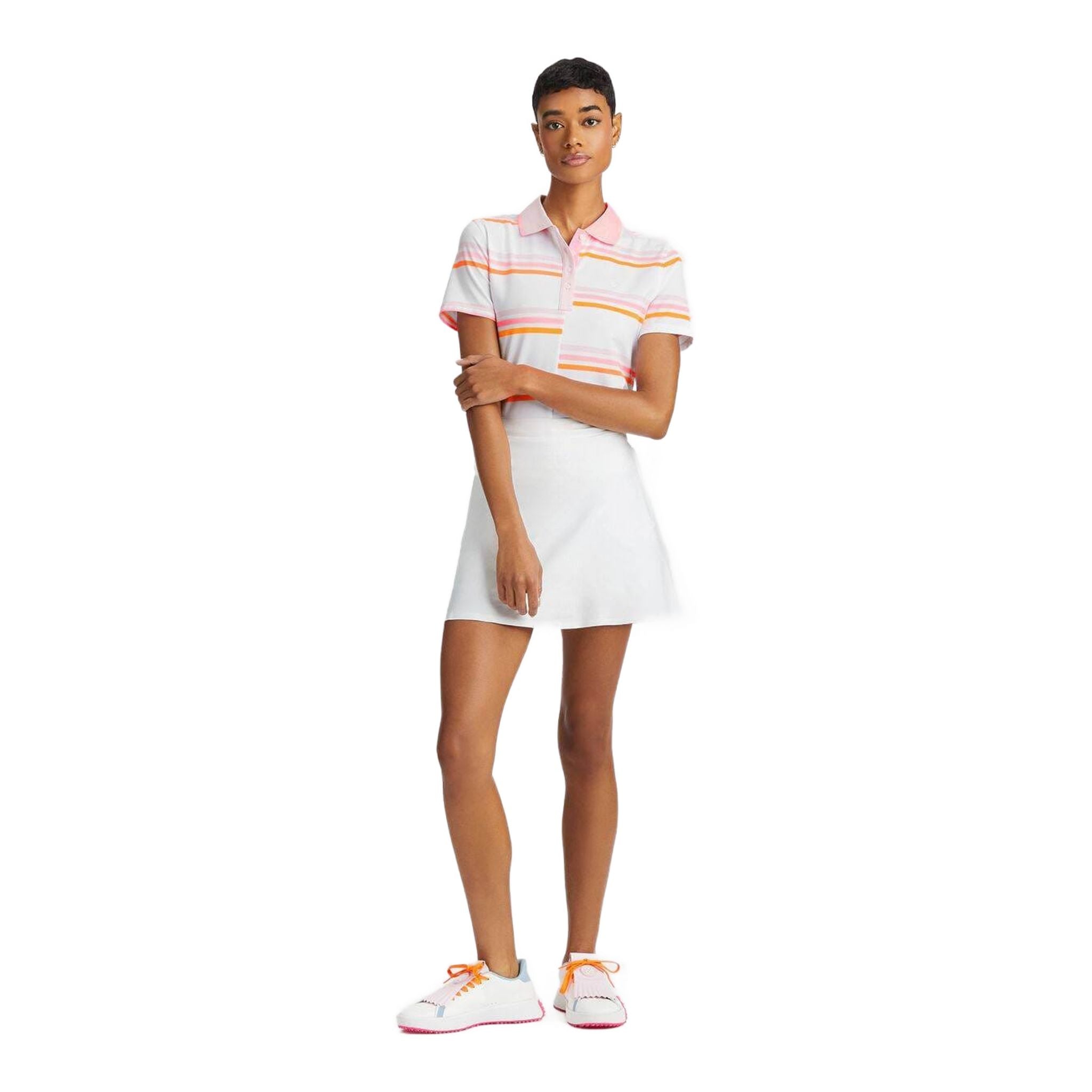 GFORE Offset Gradient Stripe Tech Polo Damen