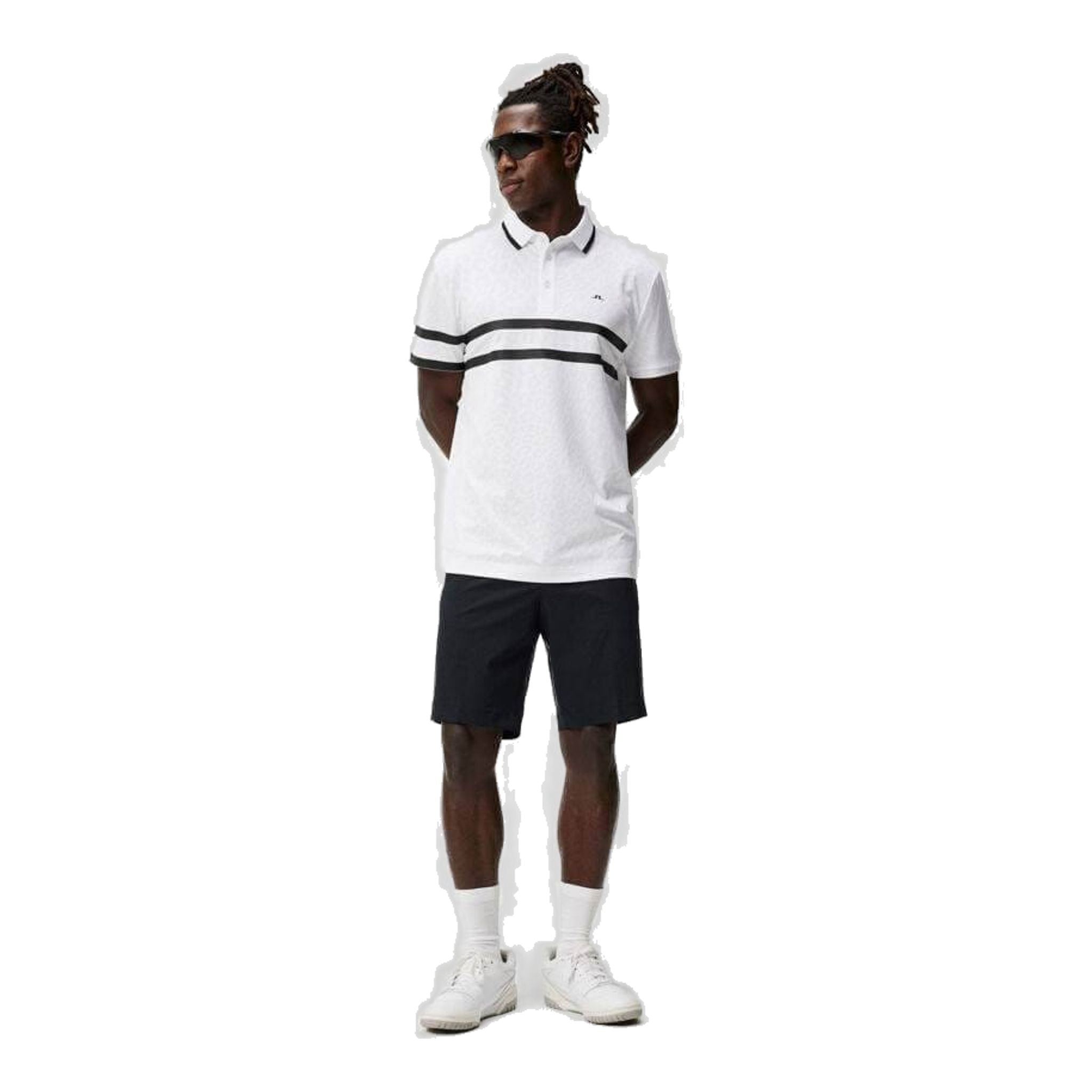 J. Lindeberg Boswell Regular Jacquard Poloshirt Herren