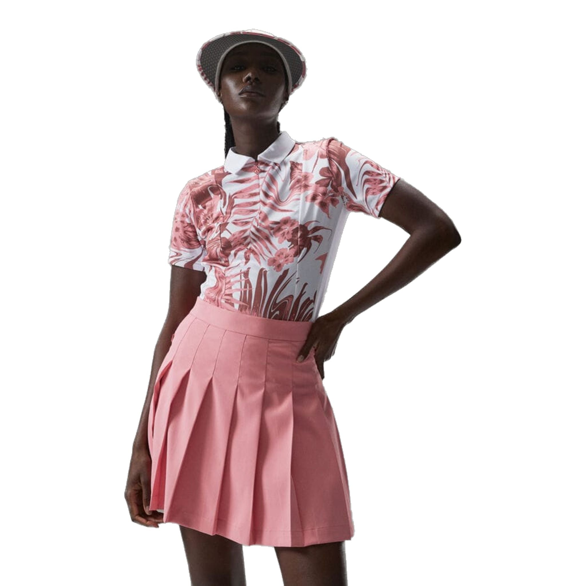 J. Lindeberg Evelina Print Poloshirt Damen