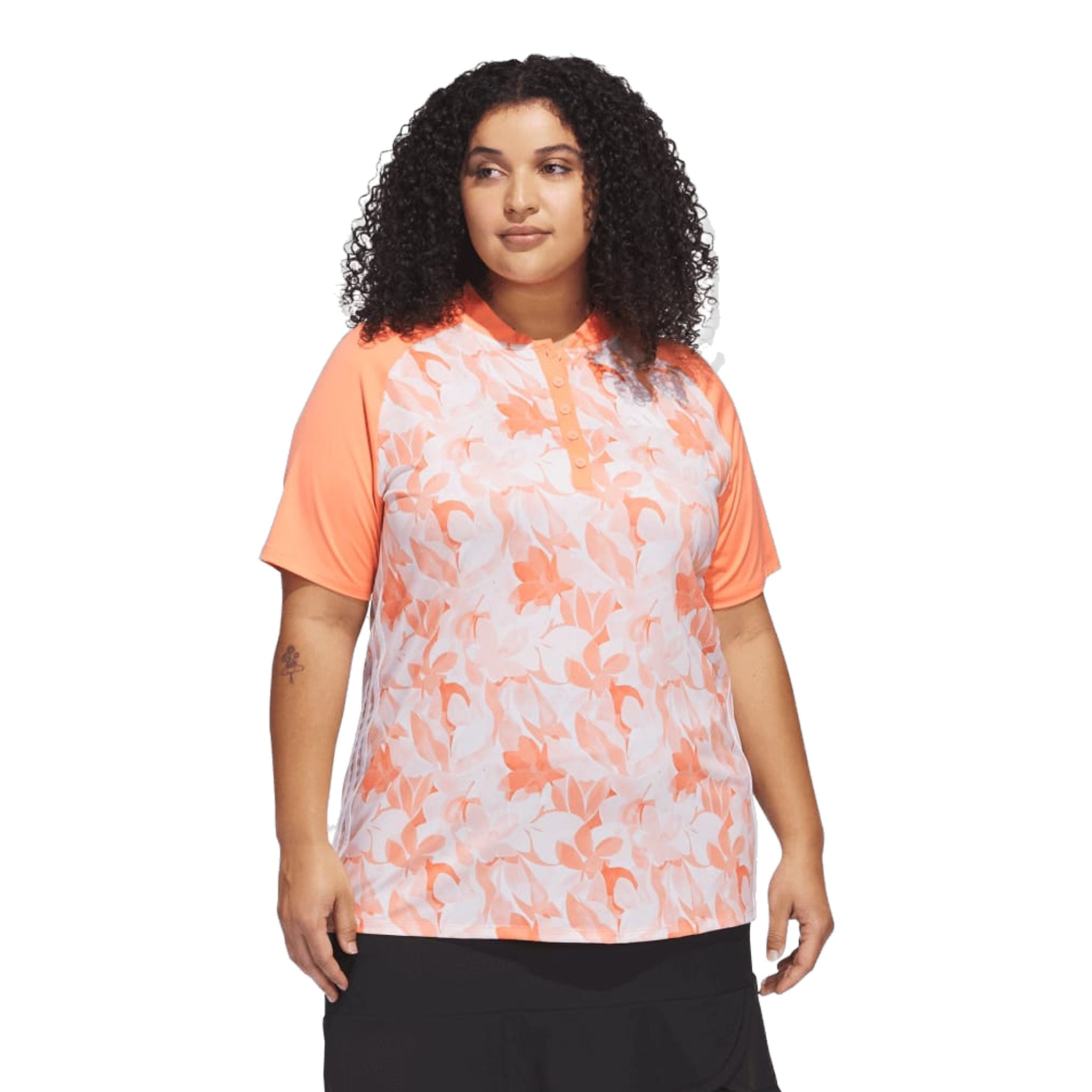 Adidas Floral Poloshirt Damen