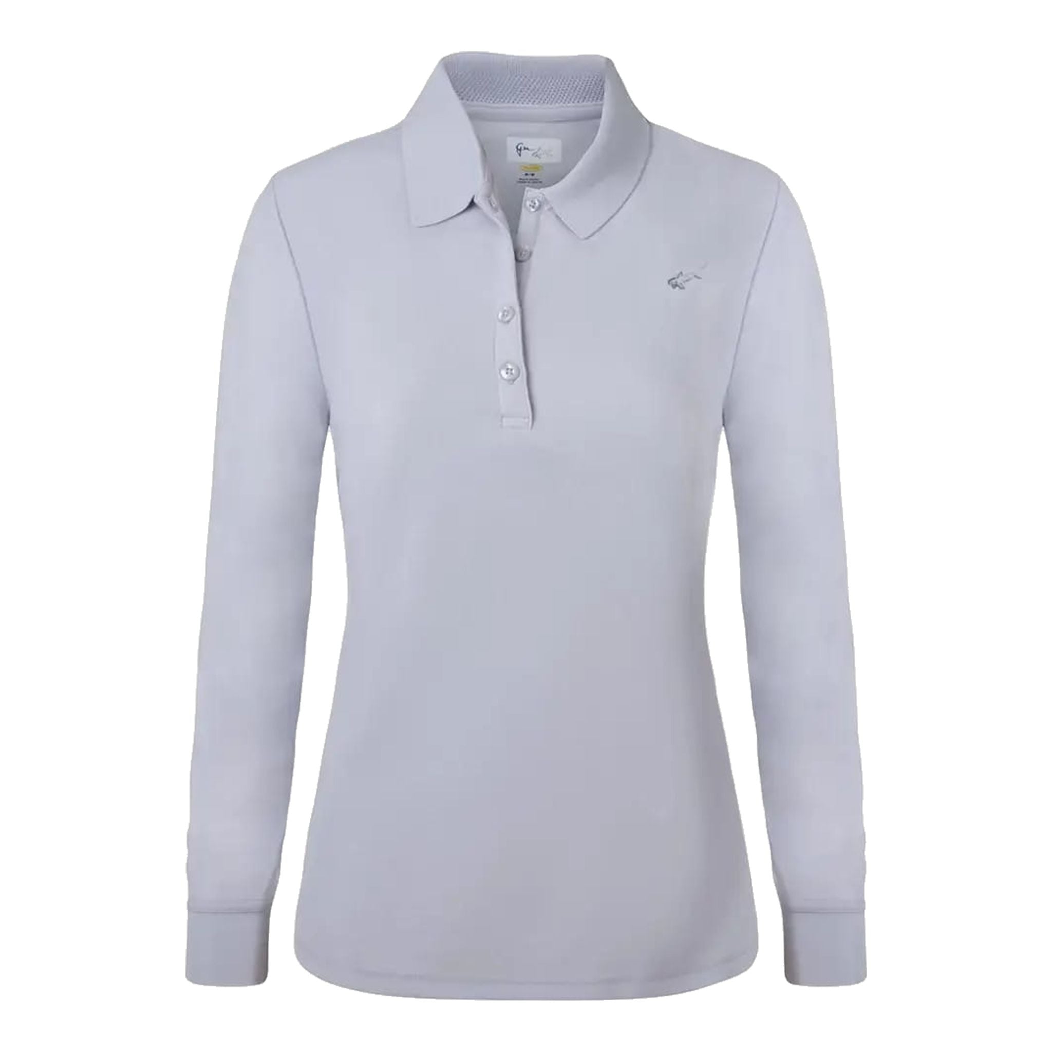 Greg Norman Pique Langarm-Poloshirt Damen