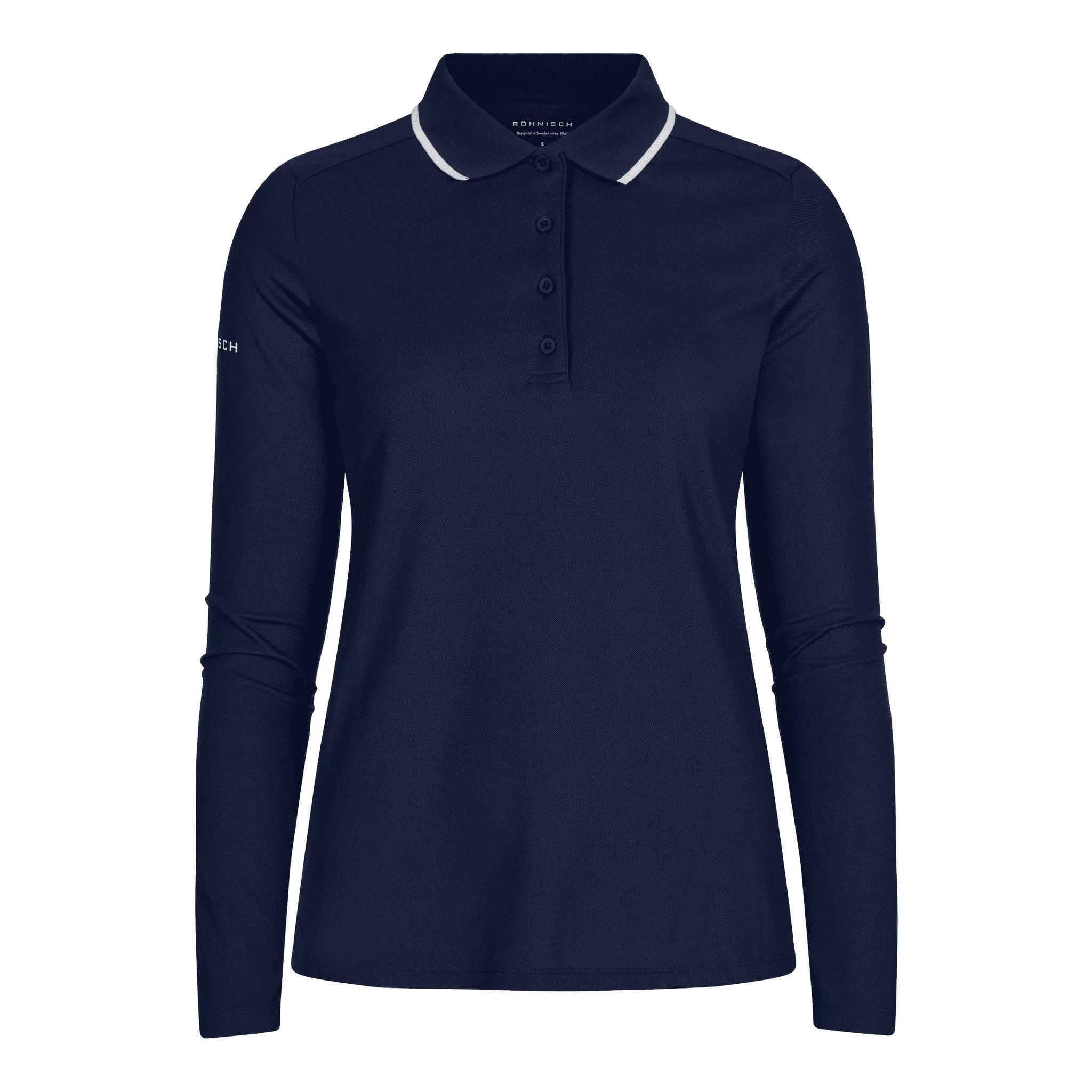 Röhnisch Miriam Langarm-Poloshirt Damen