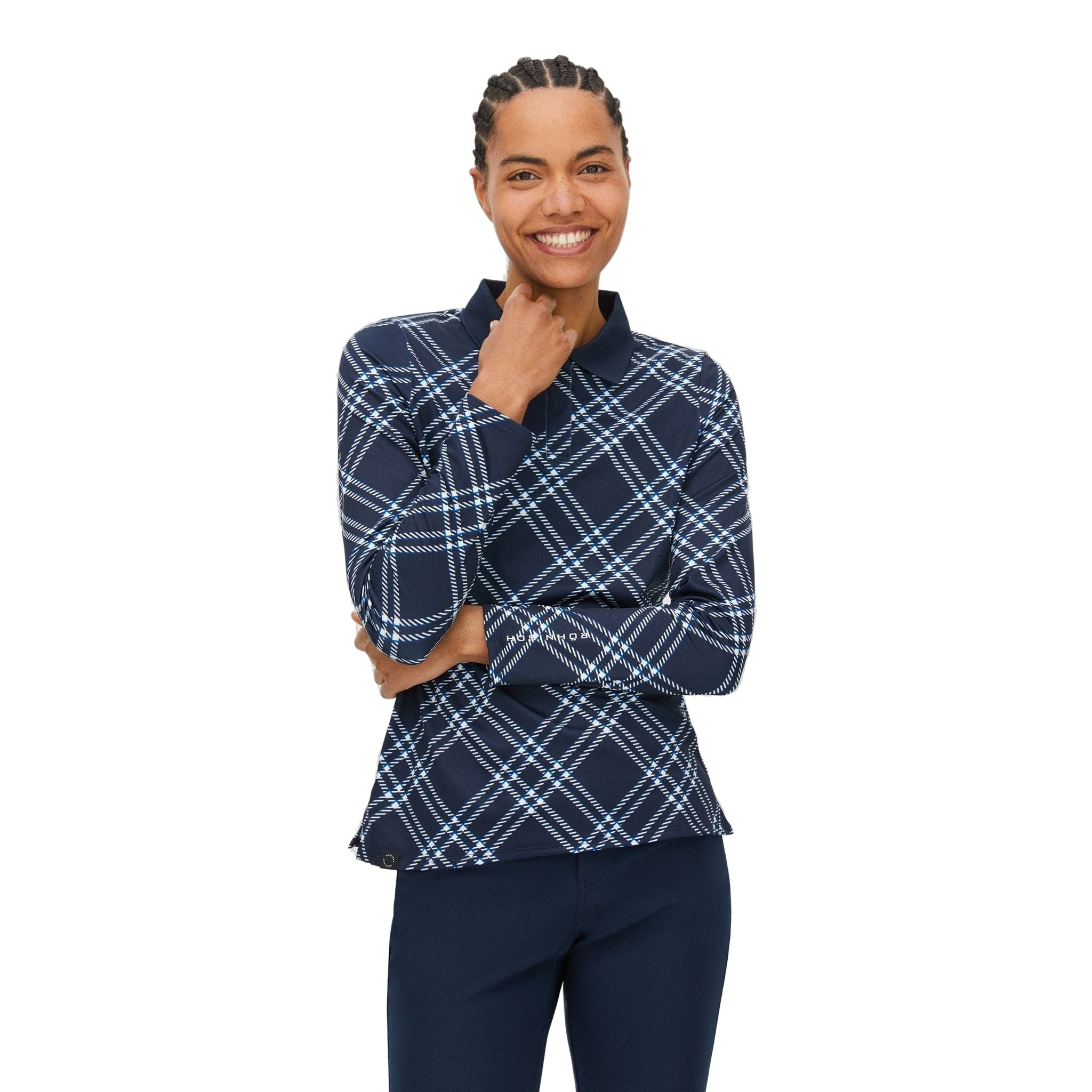 Röhnisch Oversize Check Poloshirt Damen