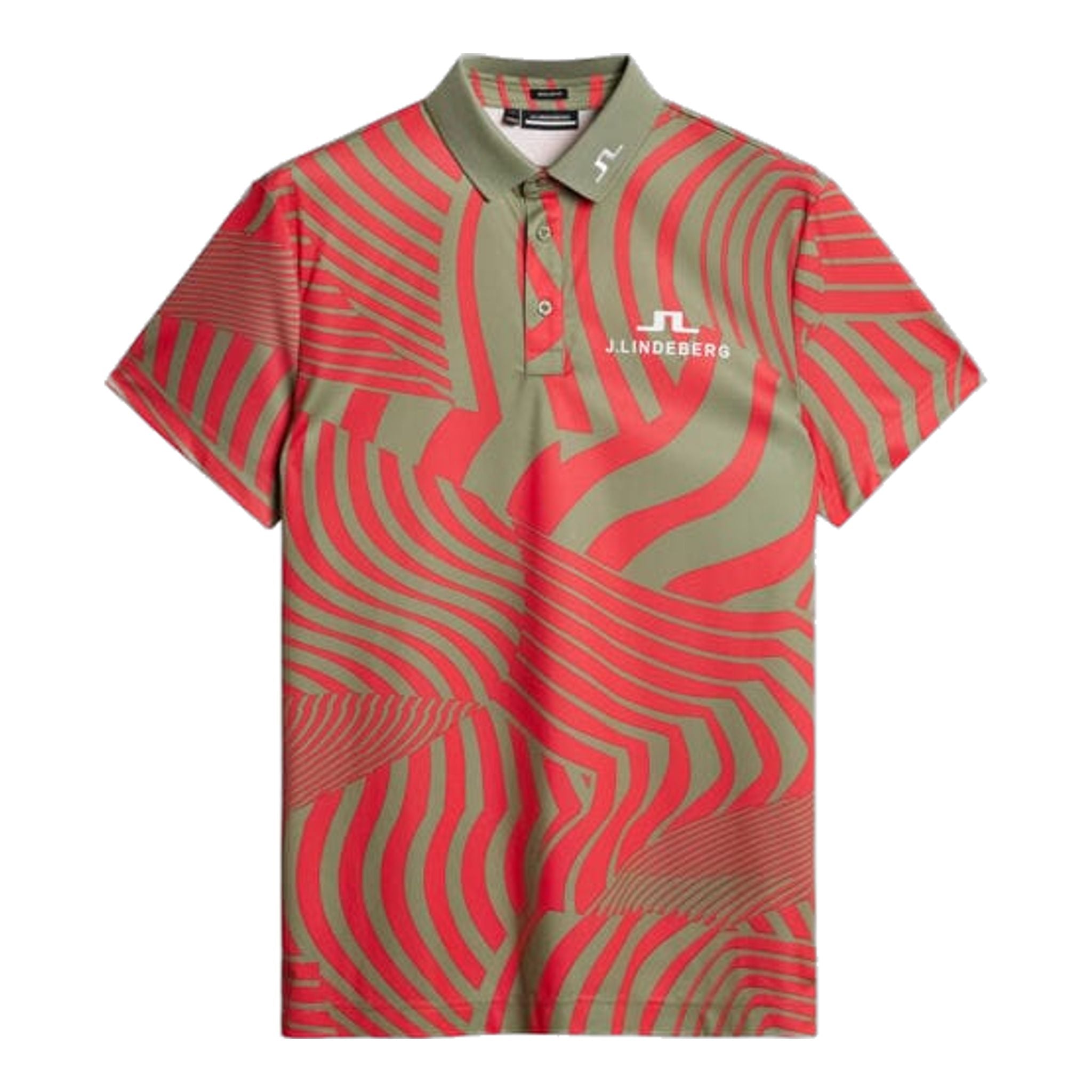 J. Lindeberg KV Tour Print Golf Polo Herren