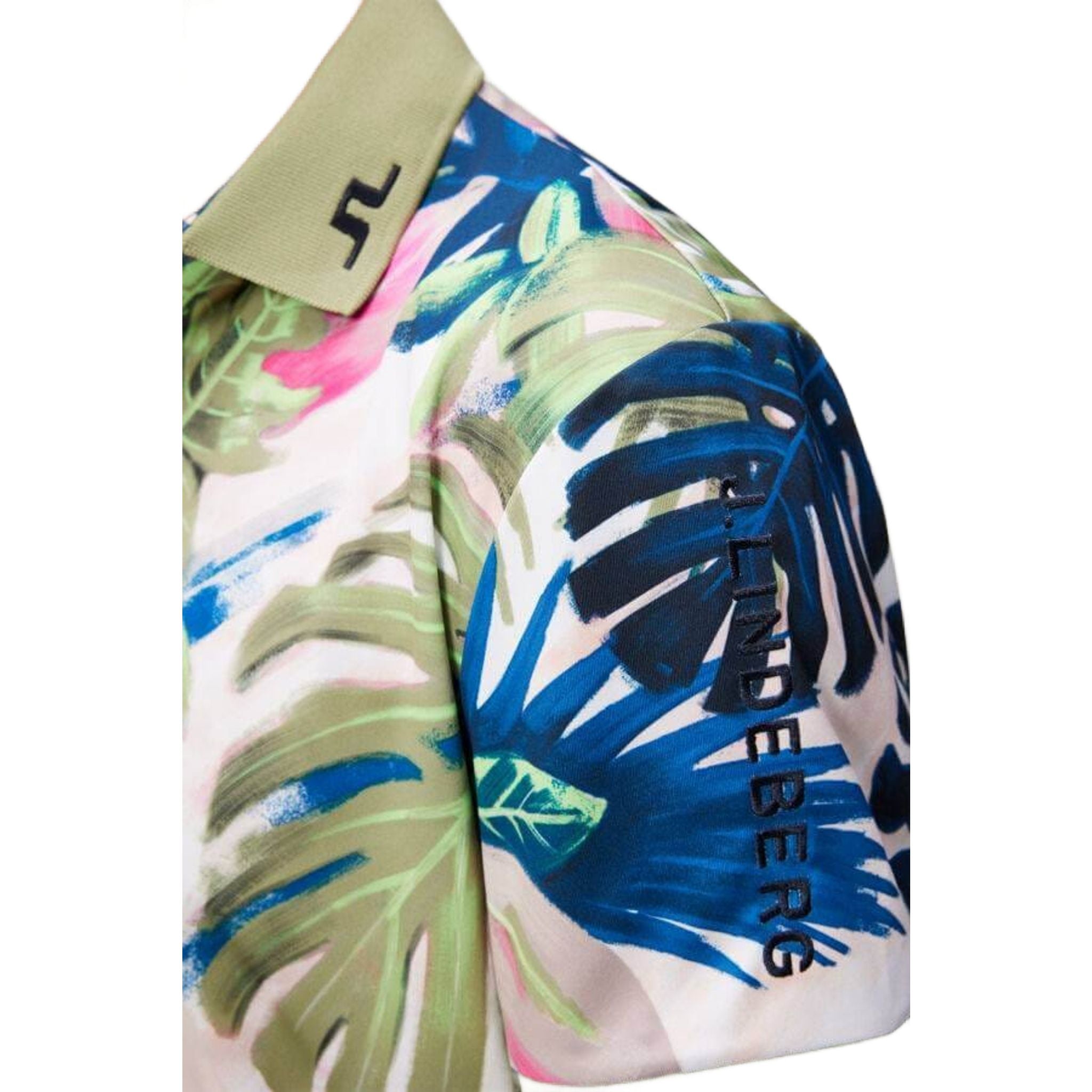 J. Lindeberg Tour Tech Reg Fit Print Polo Herren