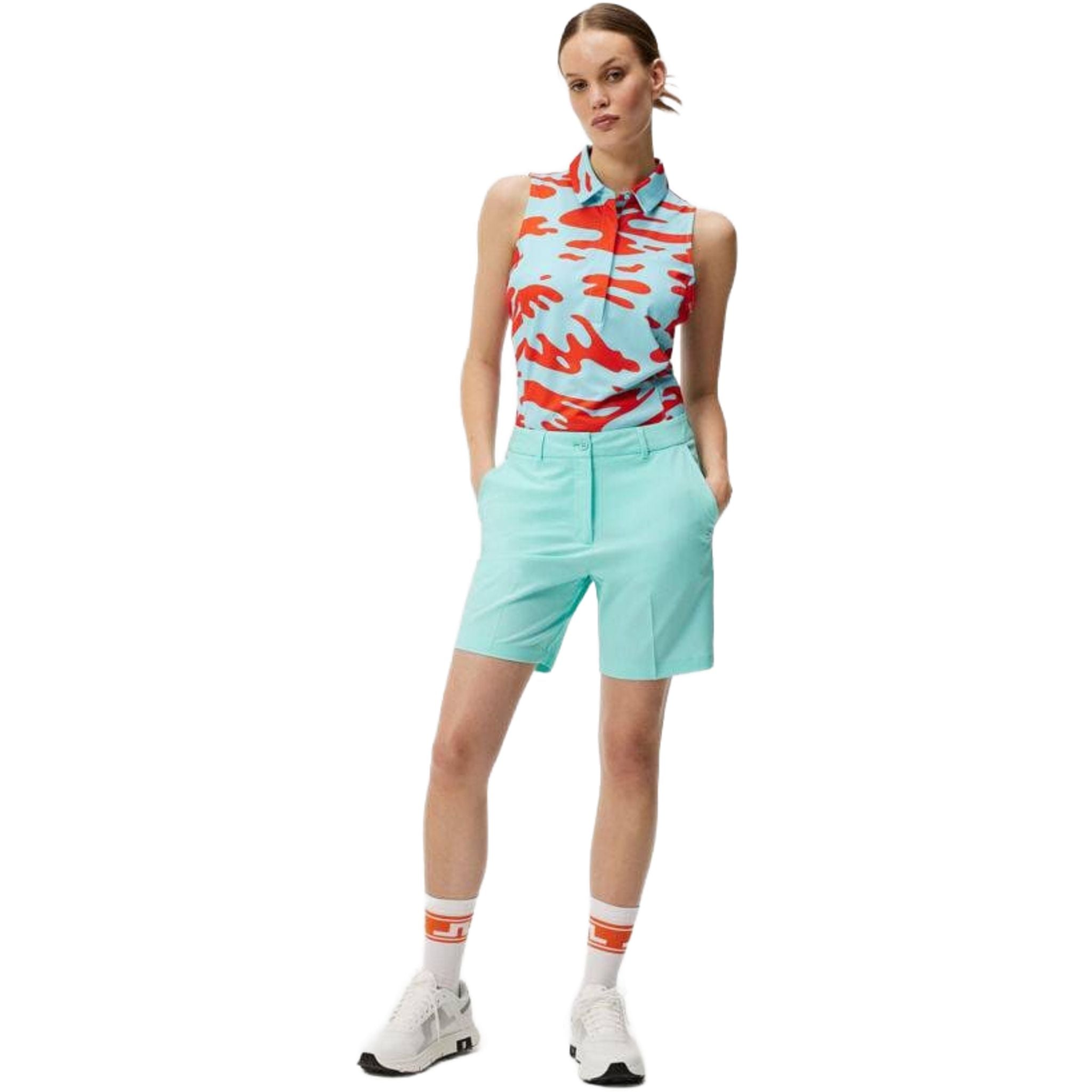 J. Lindeberg Dena Print Sleeveless Top Damen