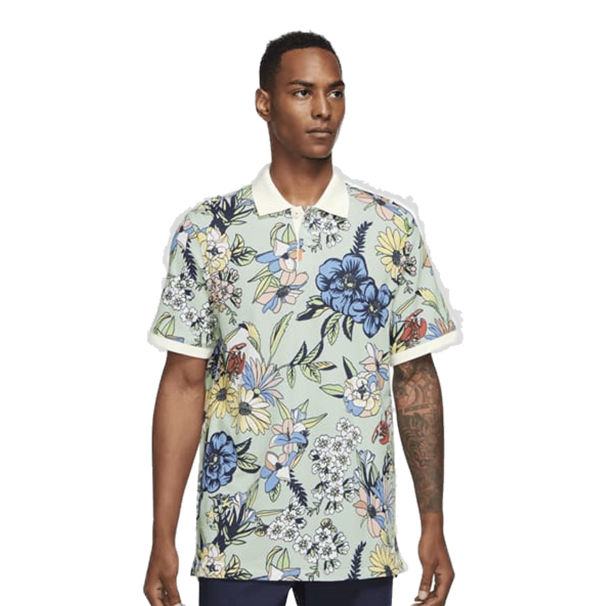 Nike Floral Printed Shirt Golfpolo Herren