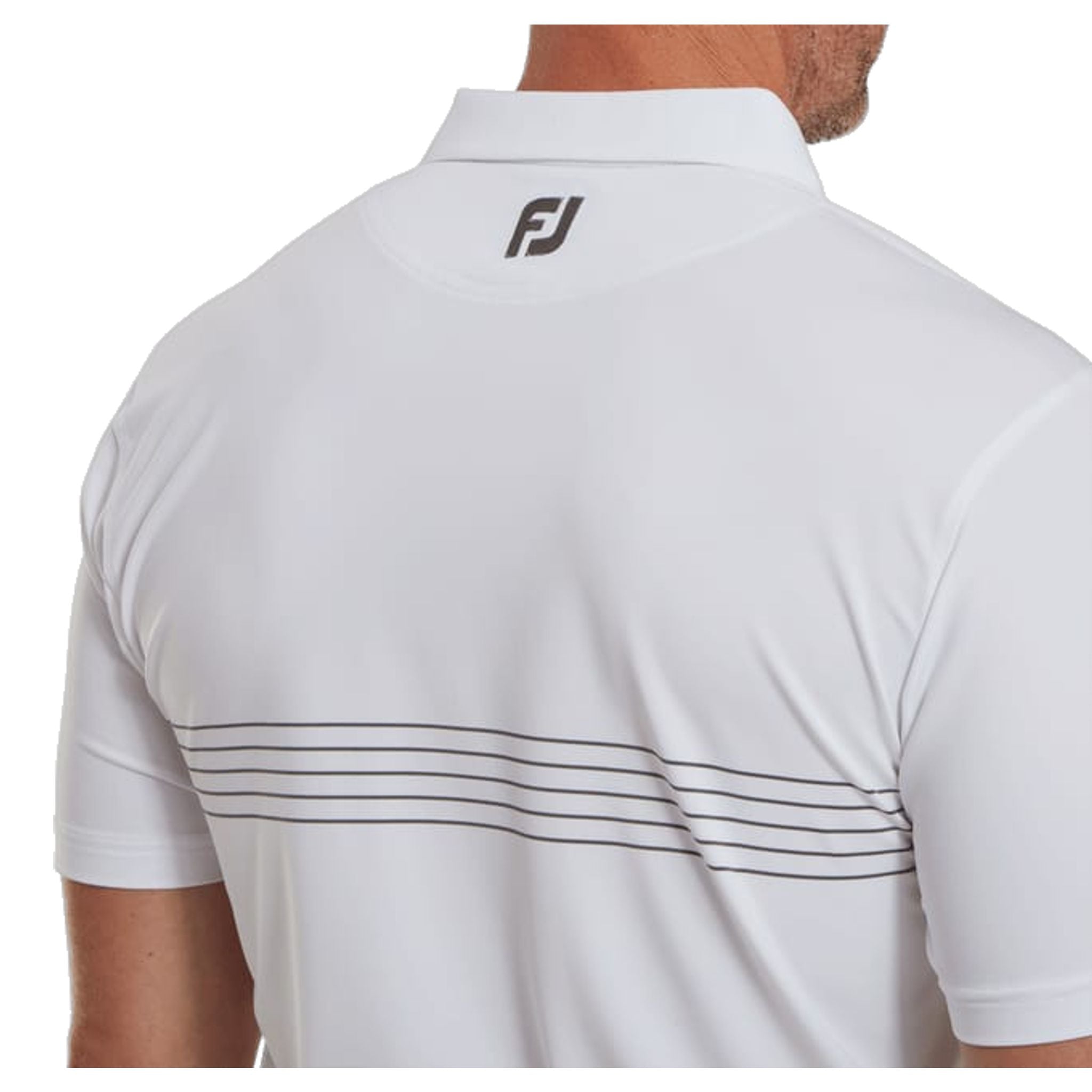 Footjoy Engineered Pinstripe Lisle Poloshirt Herren