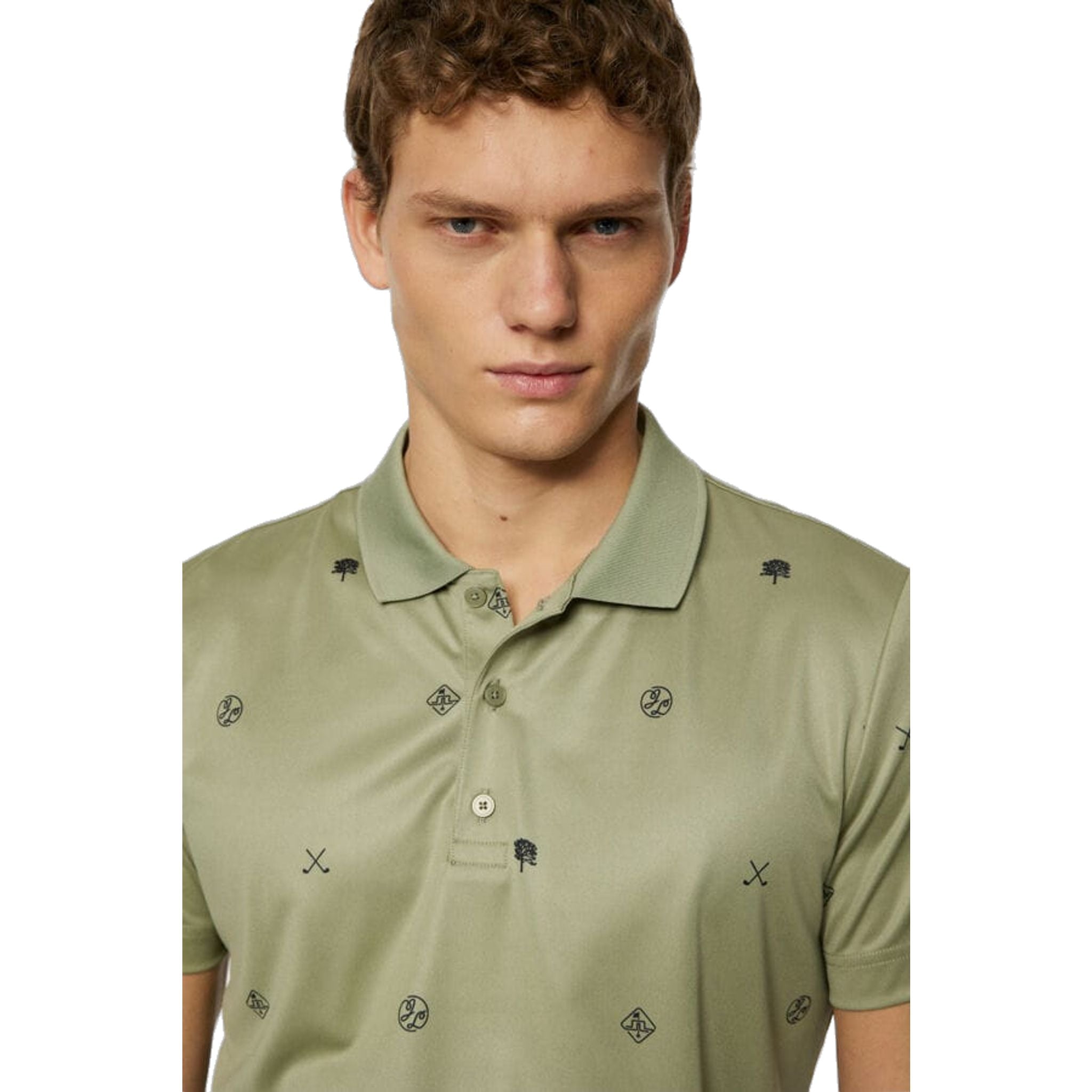 J. Lindeberg Club House Motif Polo Herren