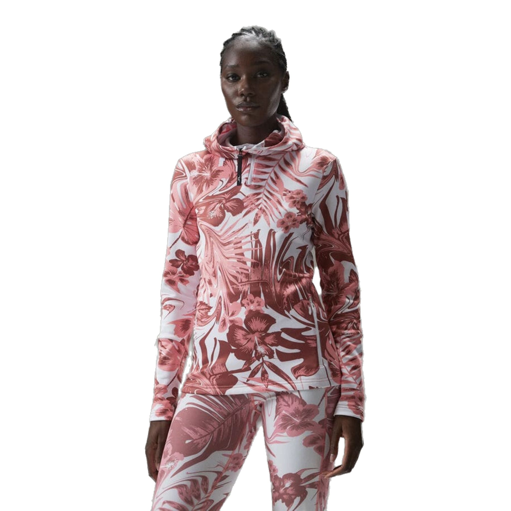 J. Lindeberg Aerial Print Quarter Hood Damen