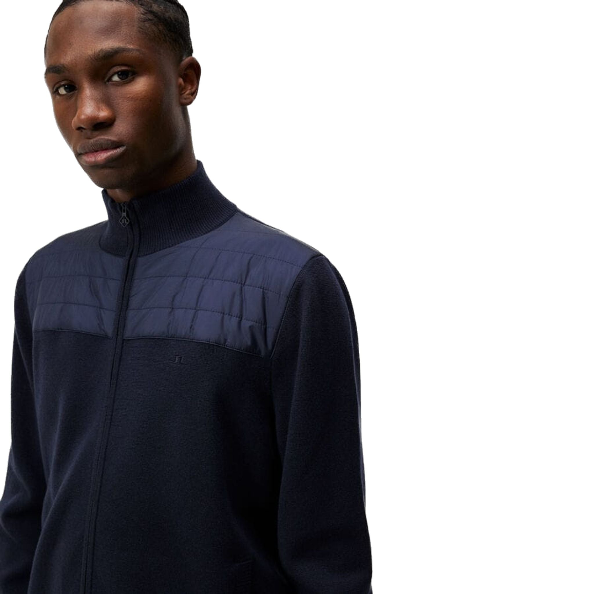 J. Lindeberg Bridge Knitted Hybrid Sweater Herren