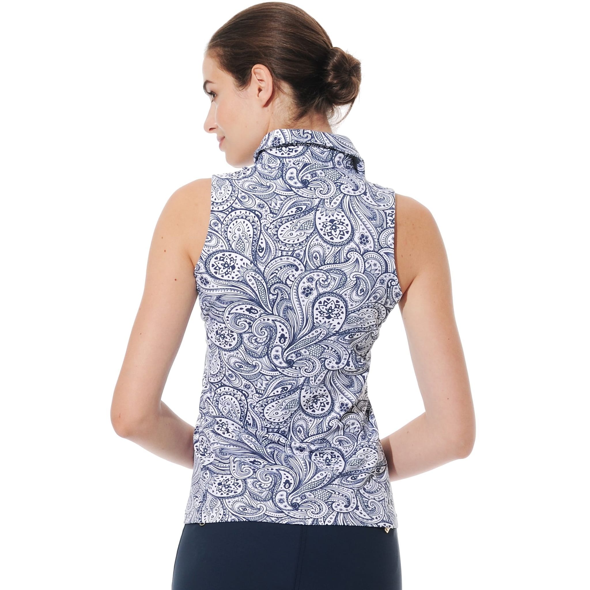 MDC Sportwear W Polo SL Merlyn Print Paisley Damskie