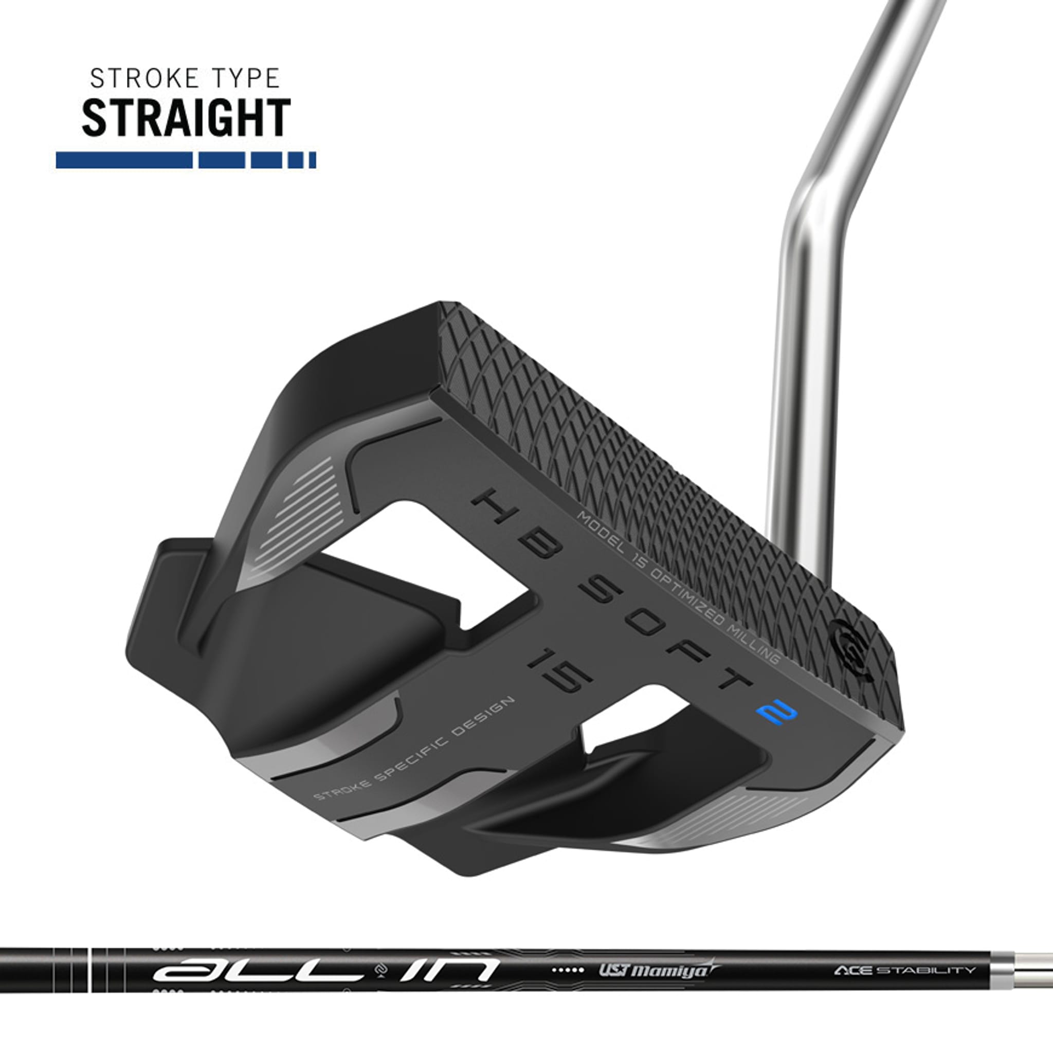 Cleveland HB Soft 2 Black Satin #15OS Putter