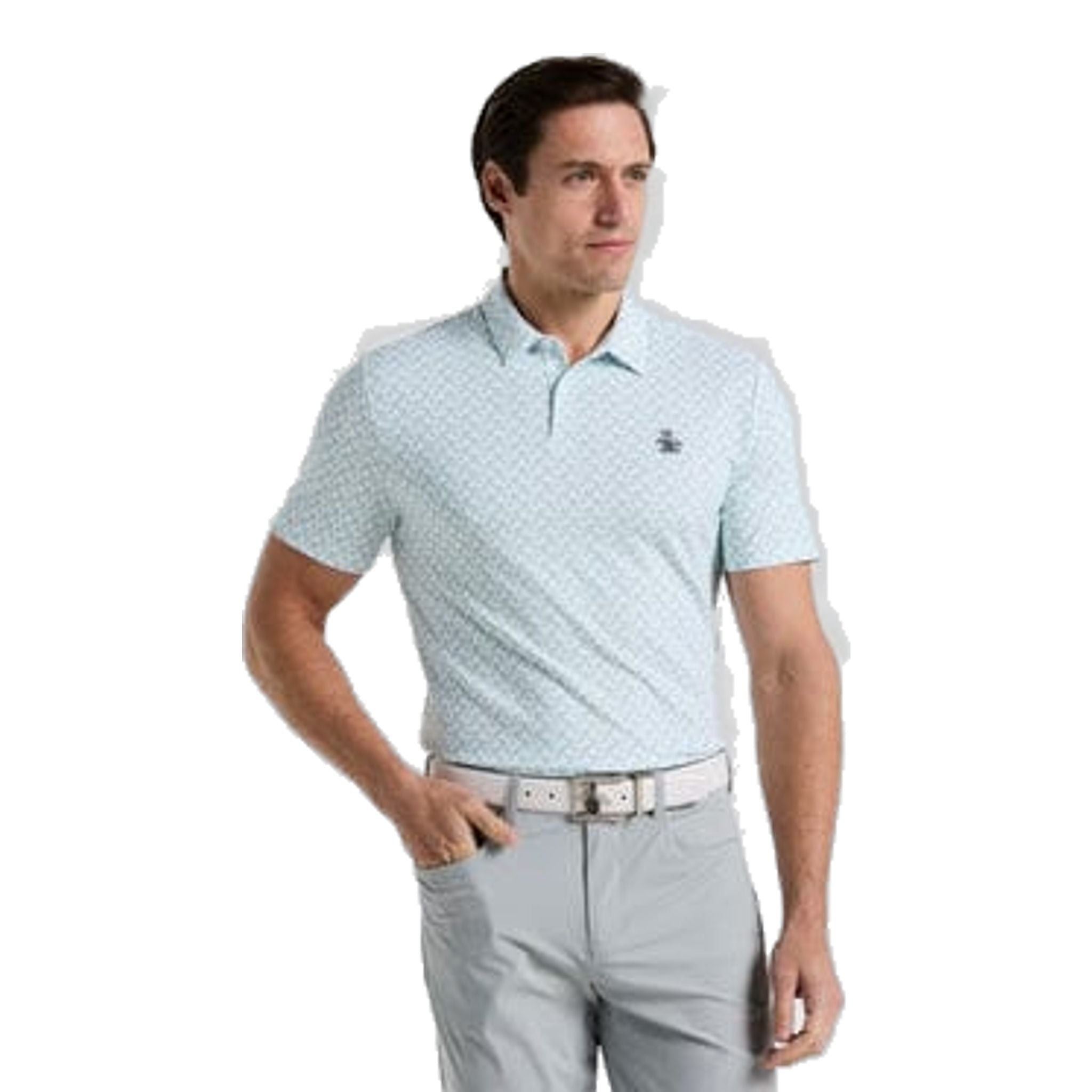 Original Penguin All-Over Lifesaver Print Polo Herren