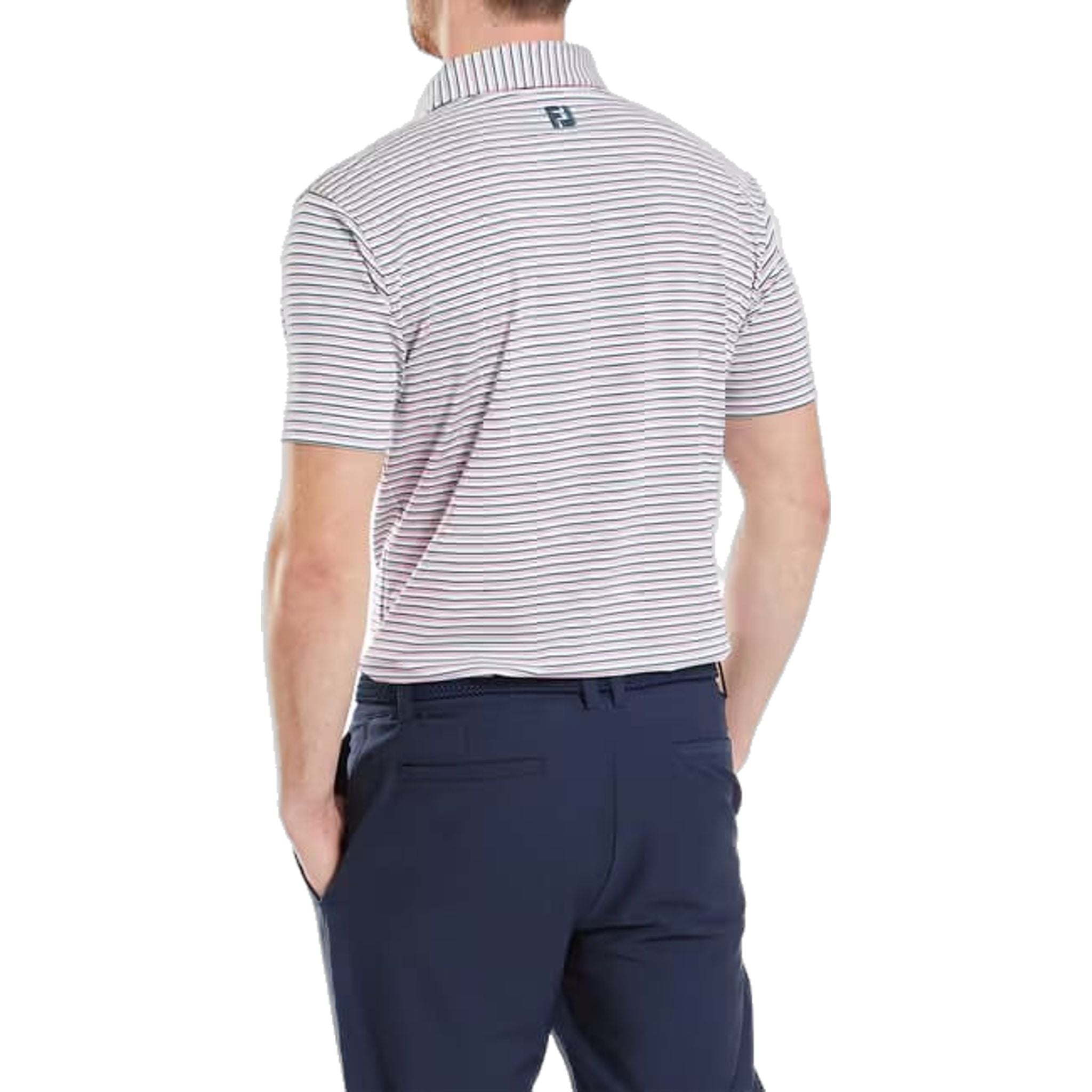 Footjoy Balance Stripe Lisle Polo Herren