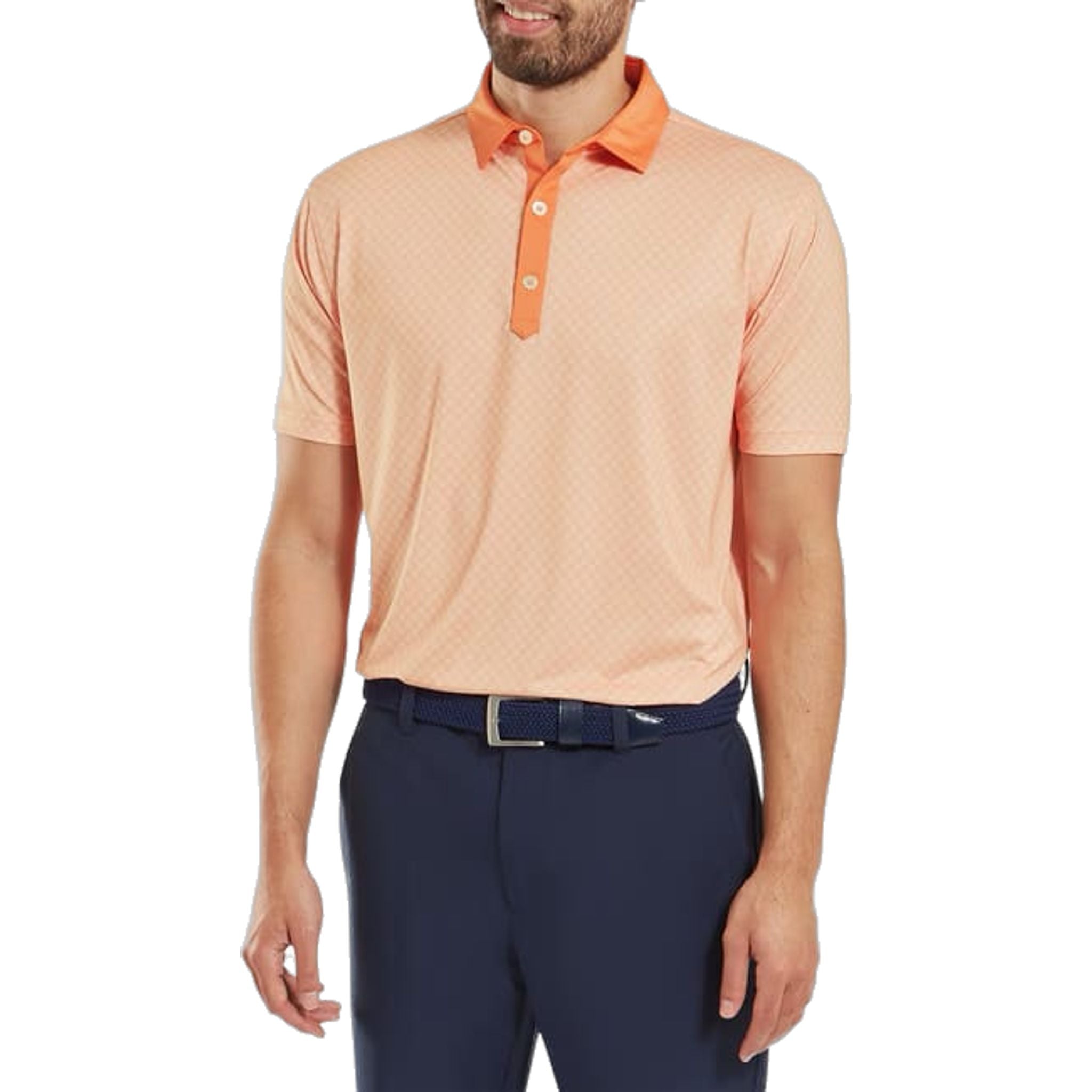 Footjoy Checker Jacquard Polo Herren
