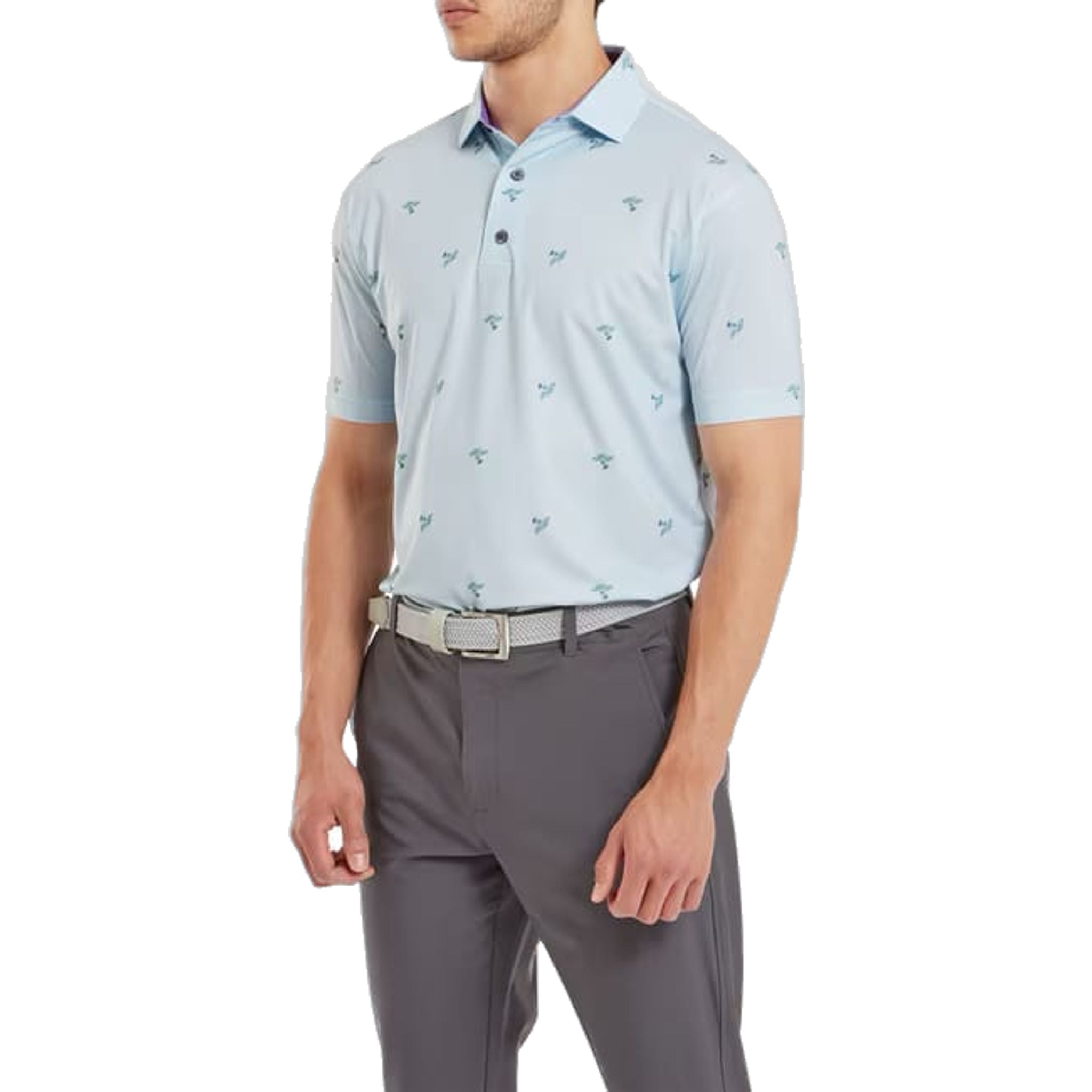 Footjoy Thistle Print Polo Herren