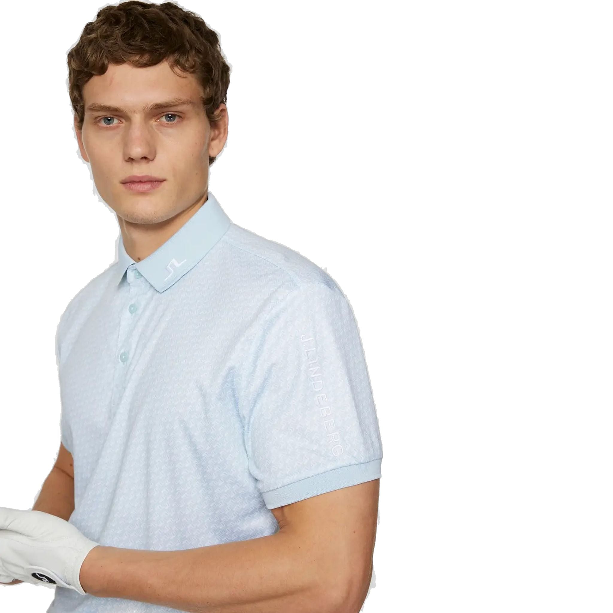 J. Lindeberg Tour Tech Print Polo Herren