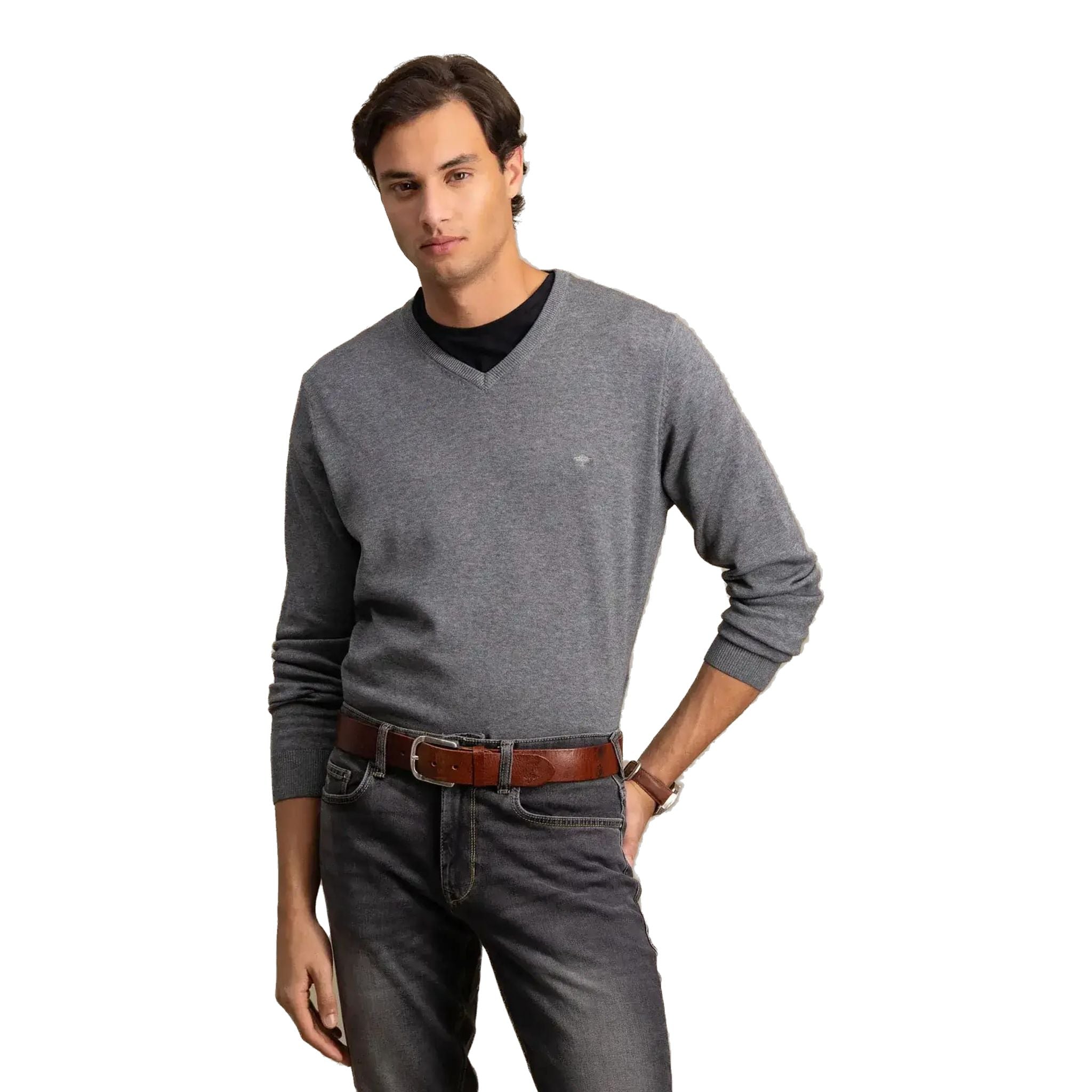 Fynch Hatton V-Neck Pullover Herren