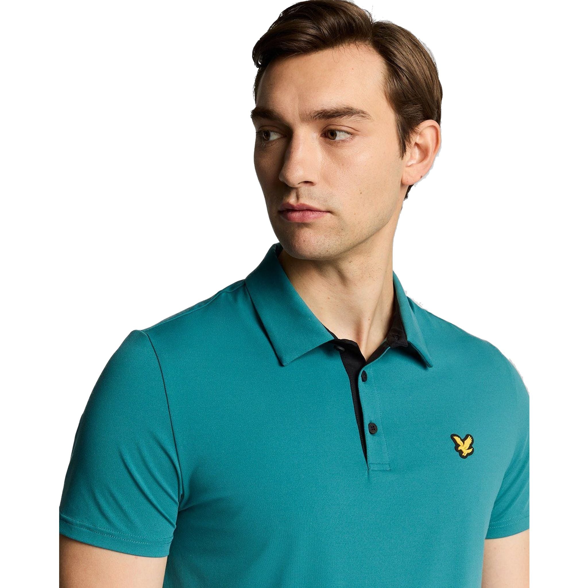Lyle & Scott Contrast Placket Polo Shirt Herren