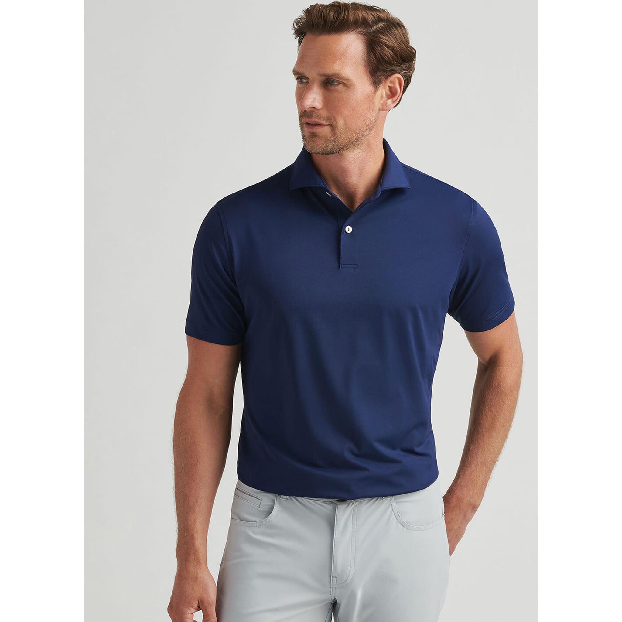 Peter Millar Solid Performance Jersey Polo Herren