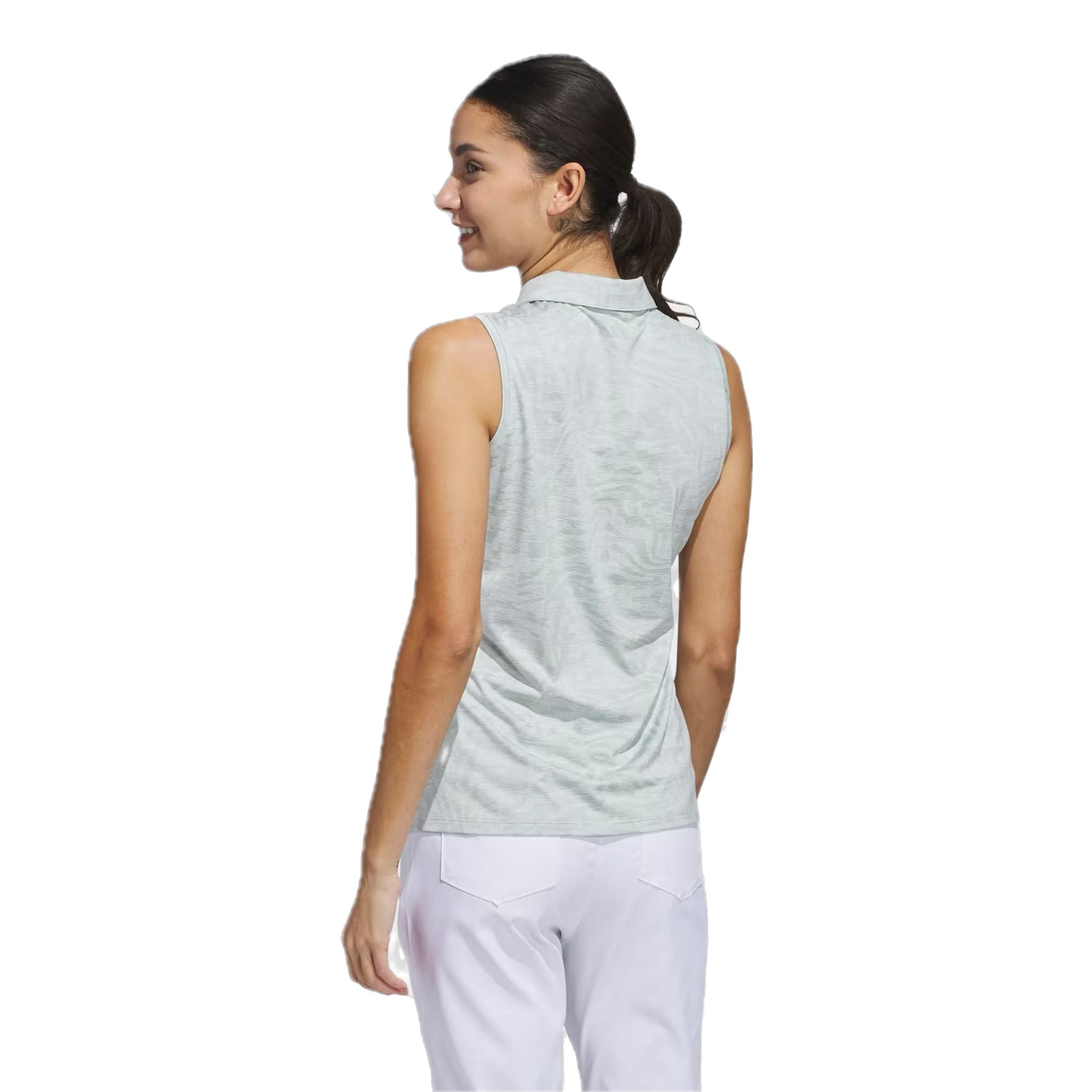 Adidas Ultimate365 Jacquard Sleeveless Polo Damen