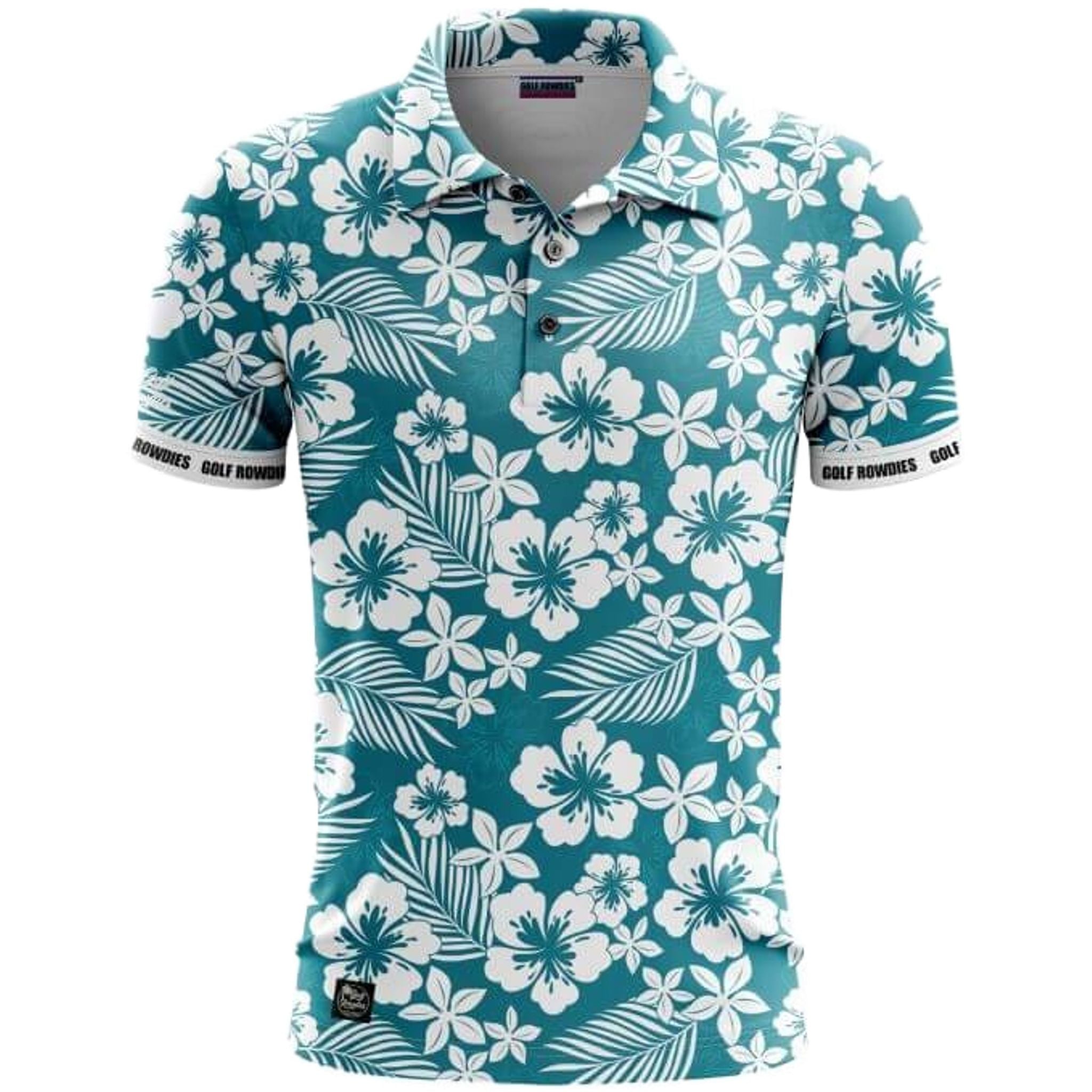 Golf Rowdies Hibiskus Polo Herren
