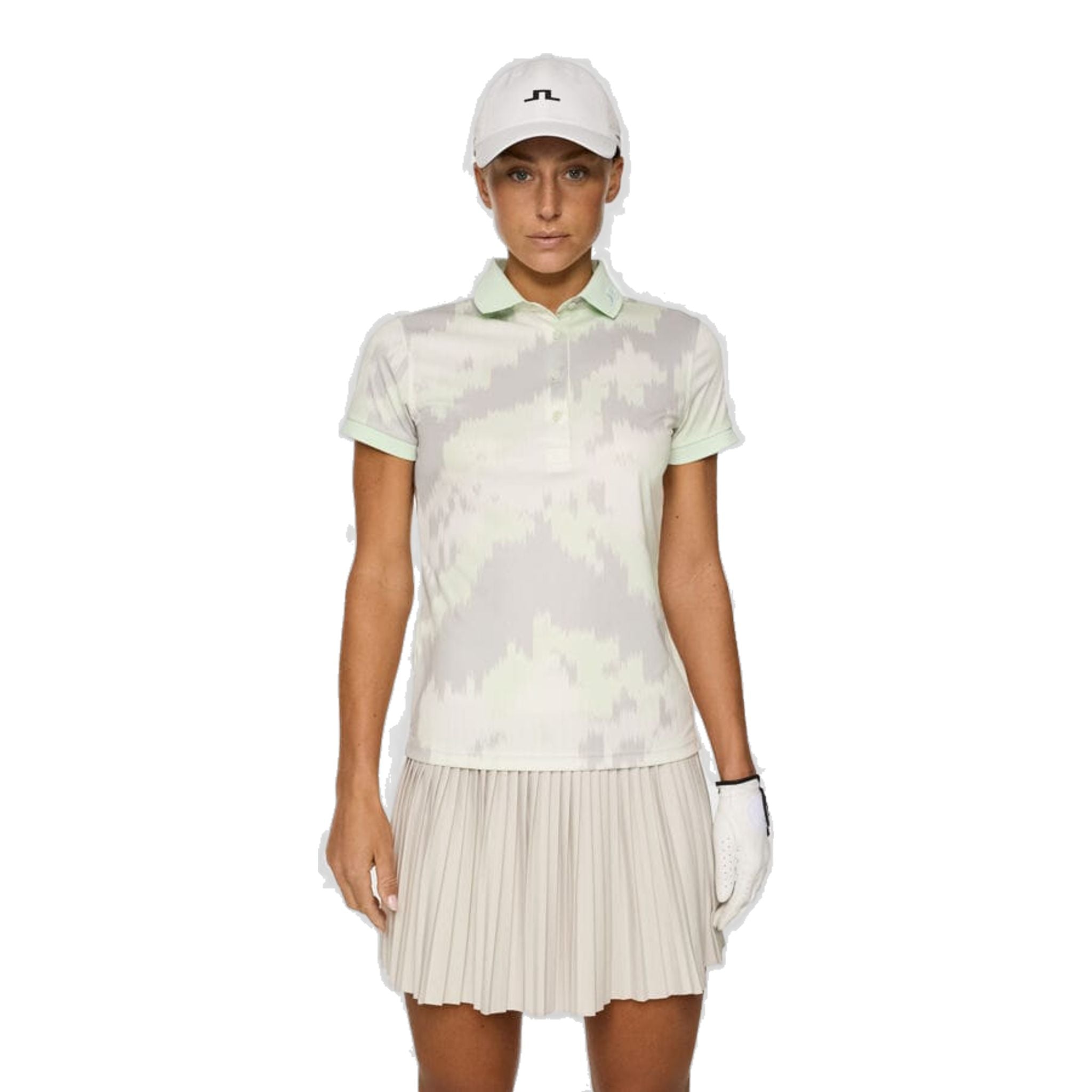 J. Lindeberg Tour Tech Print Polo Damen