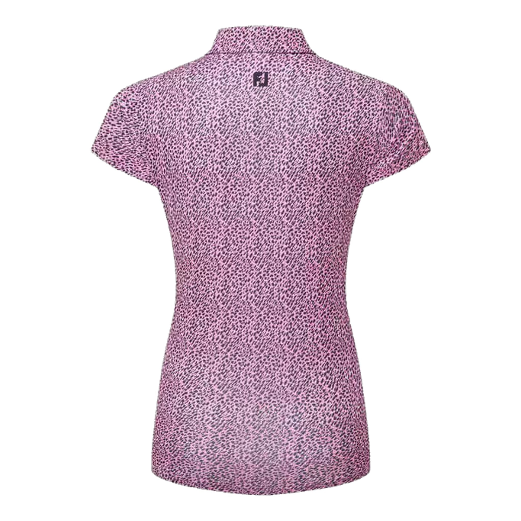 Footjoy Animal Print Cap Sleeve Lisle Polo