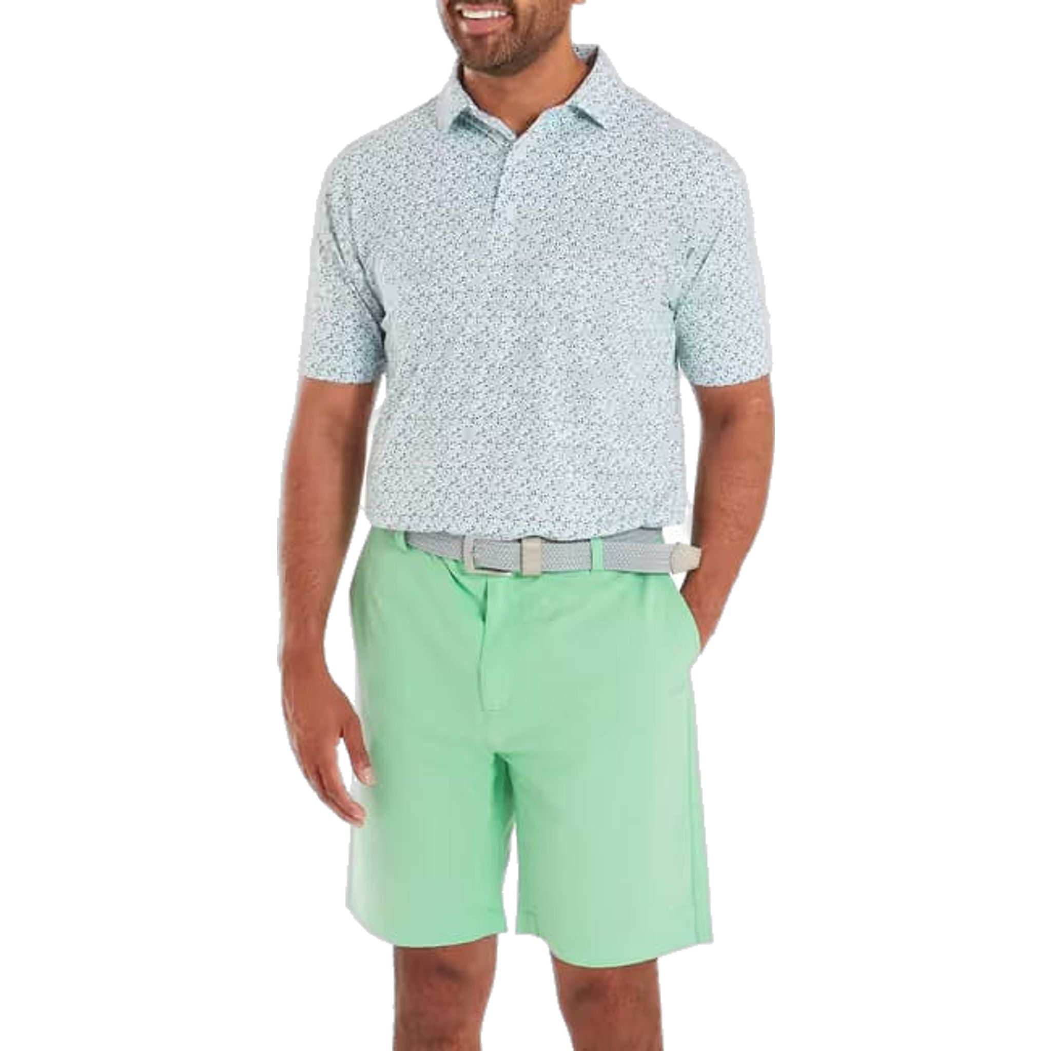 Footjoy Gamer Print Pique Polo Herren