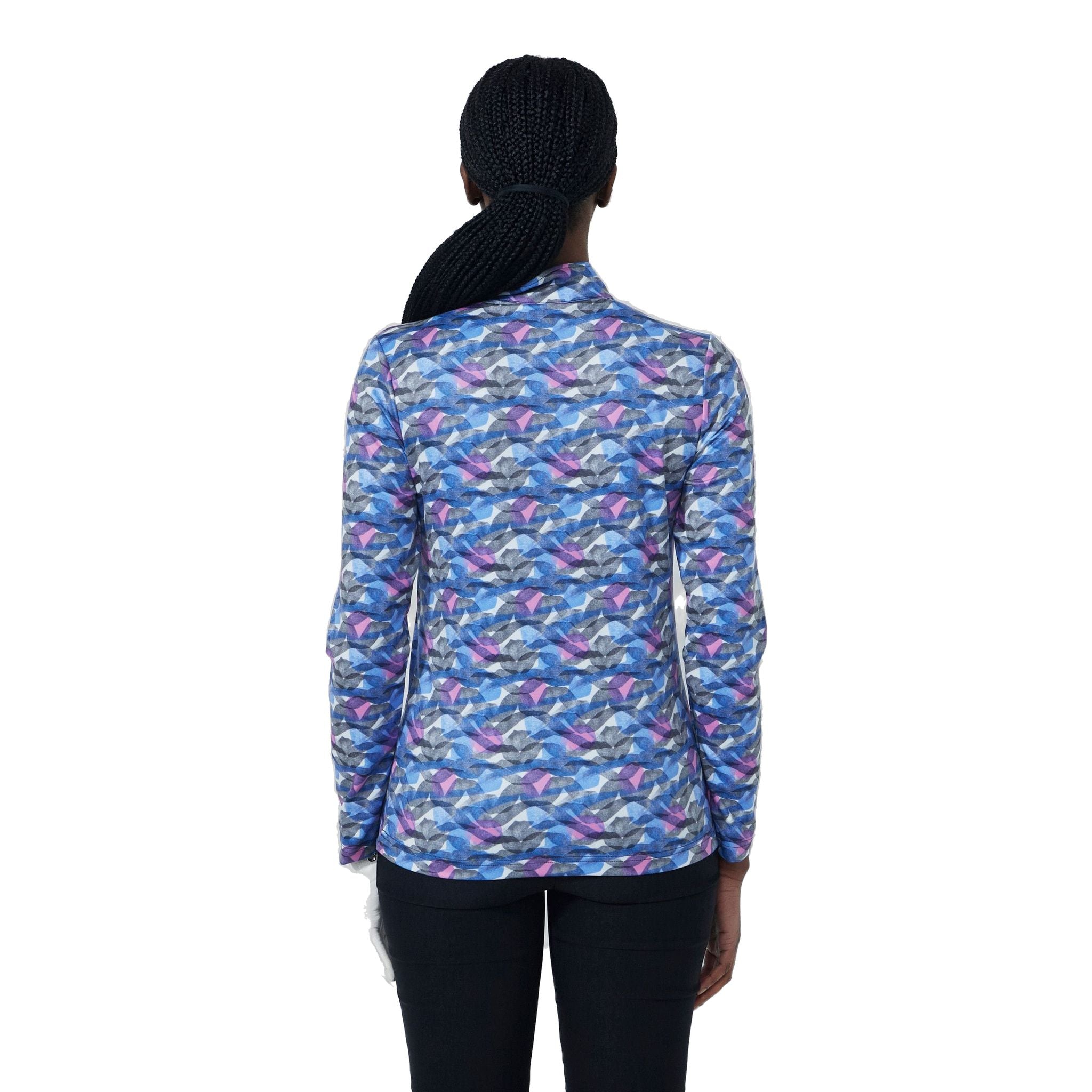 Daily Sports Print Peached Poloshirt Damen