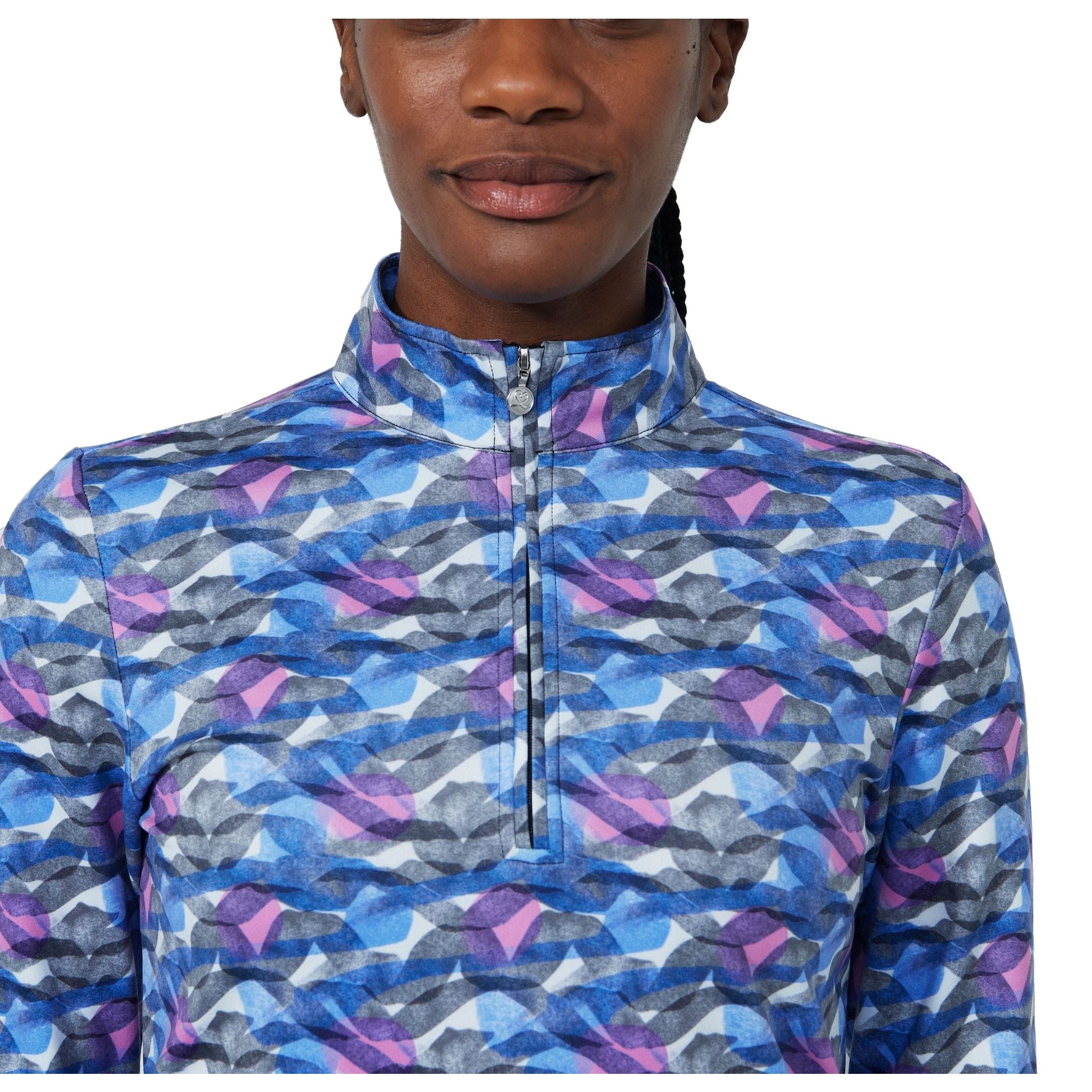 Daily Sports Print Peached Poloshirt Damen