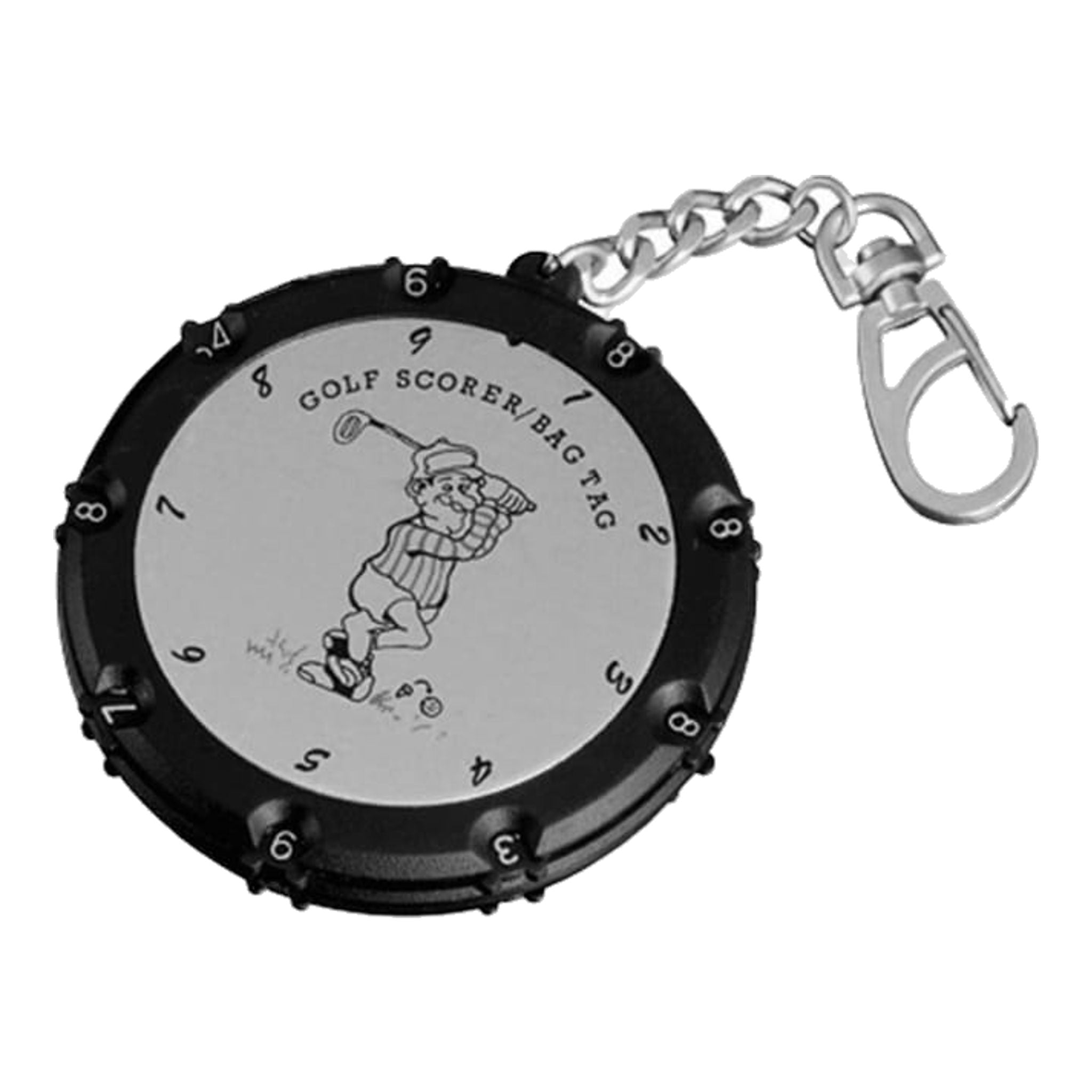 Licznik Legend Golfgear z 18 dołkami i etykietą na torbę