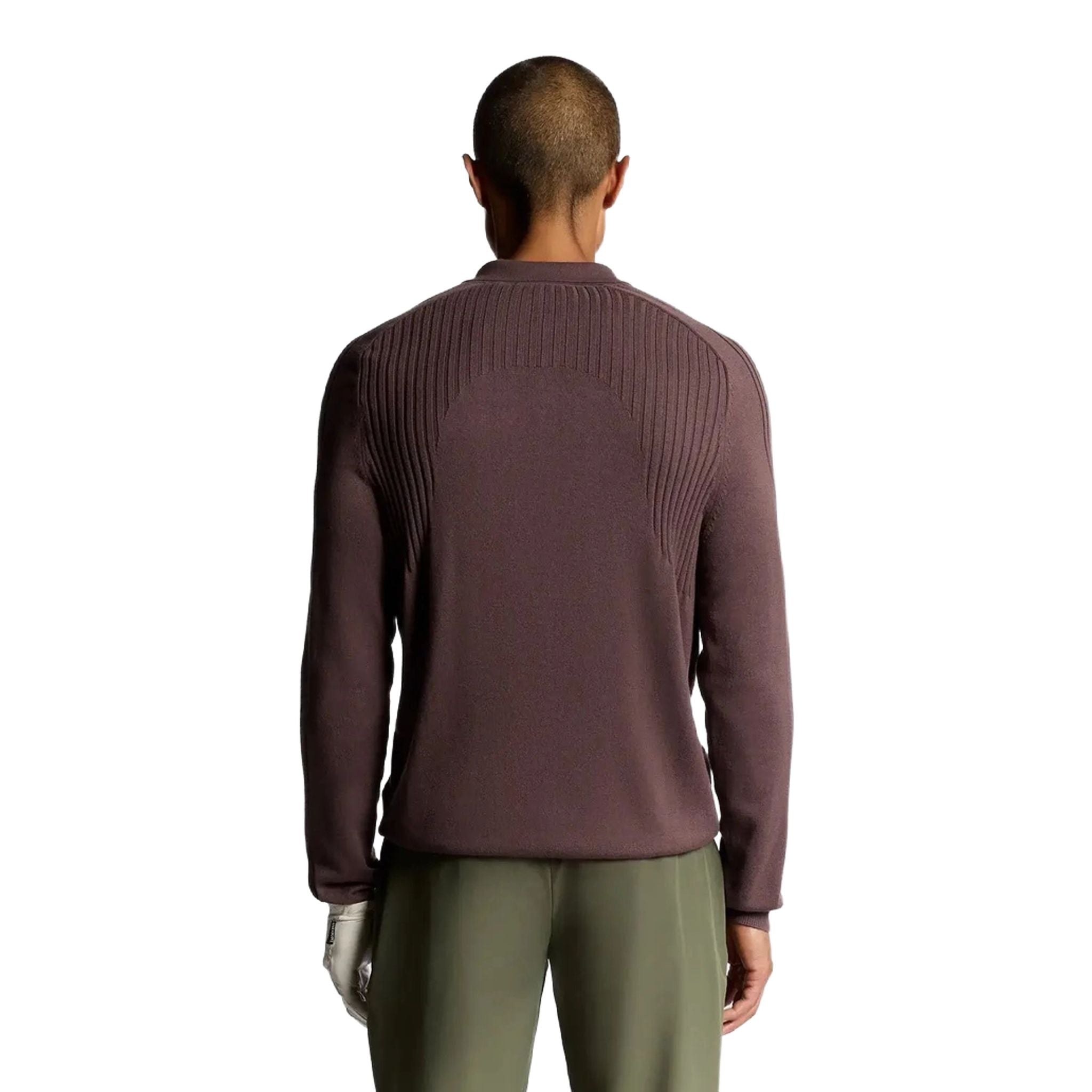 Męska dzianinowa koszulka polo Lyle & Scott z długim rękawem