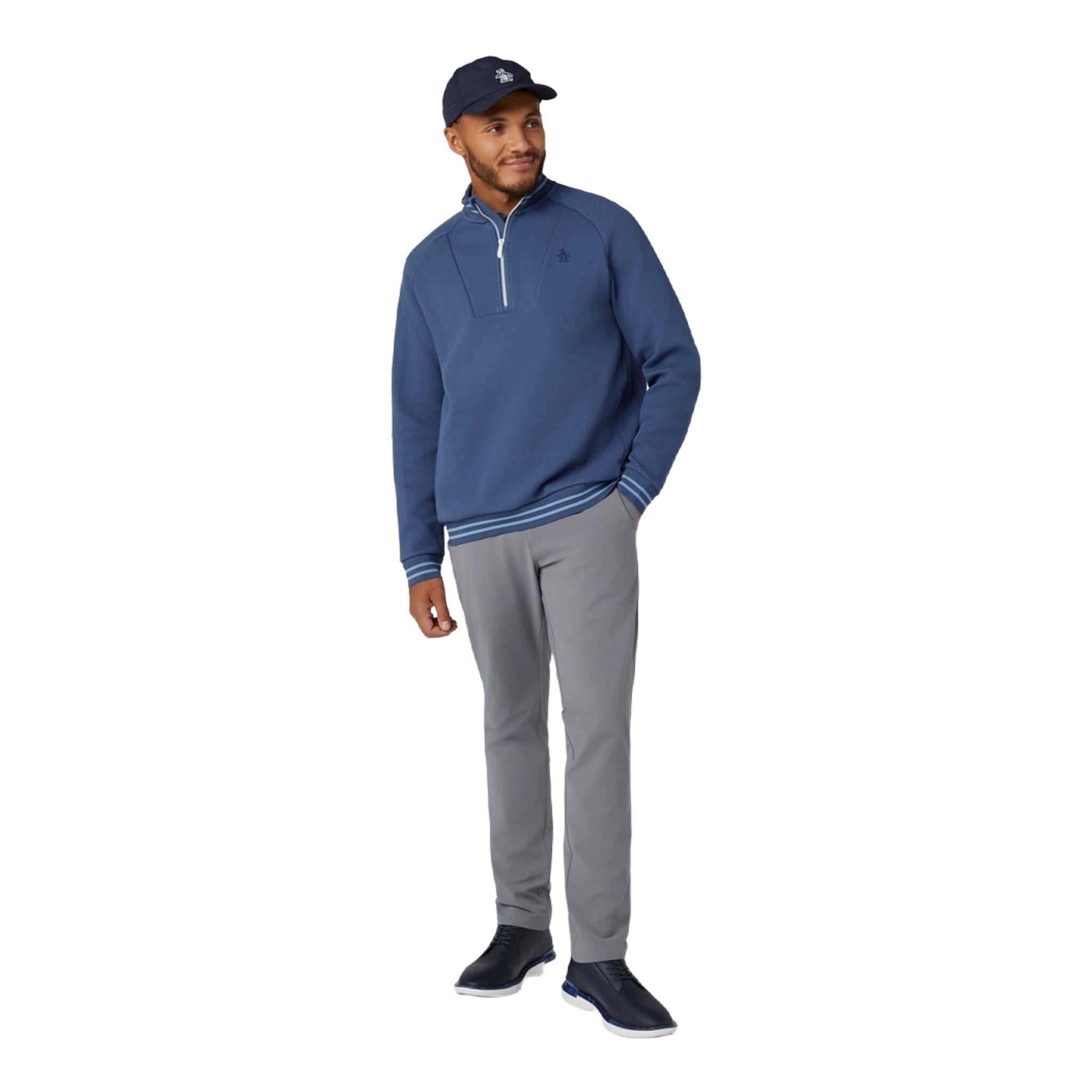 Męski sweter z zamkiem 1/4 Original Penguin Midweight