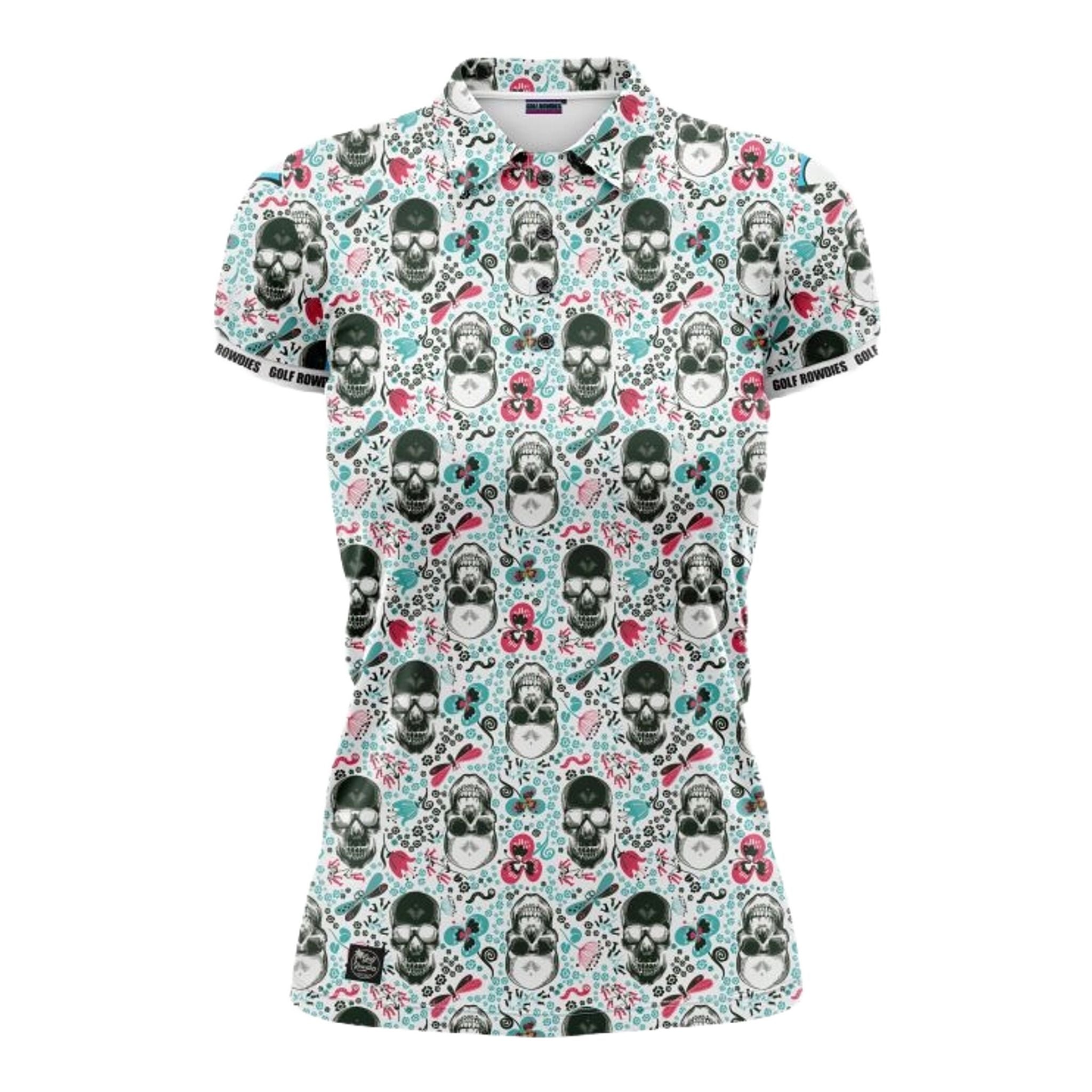 Damska koszulka polo Golf Rowdies Skull