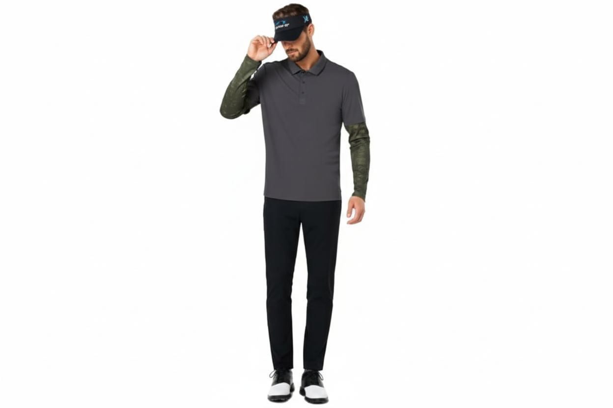 Oakley Polo LS Printed Sleeve Polo Herren