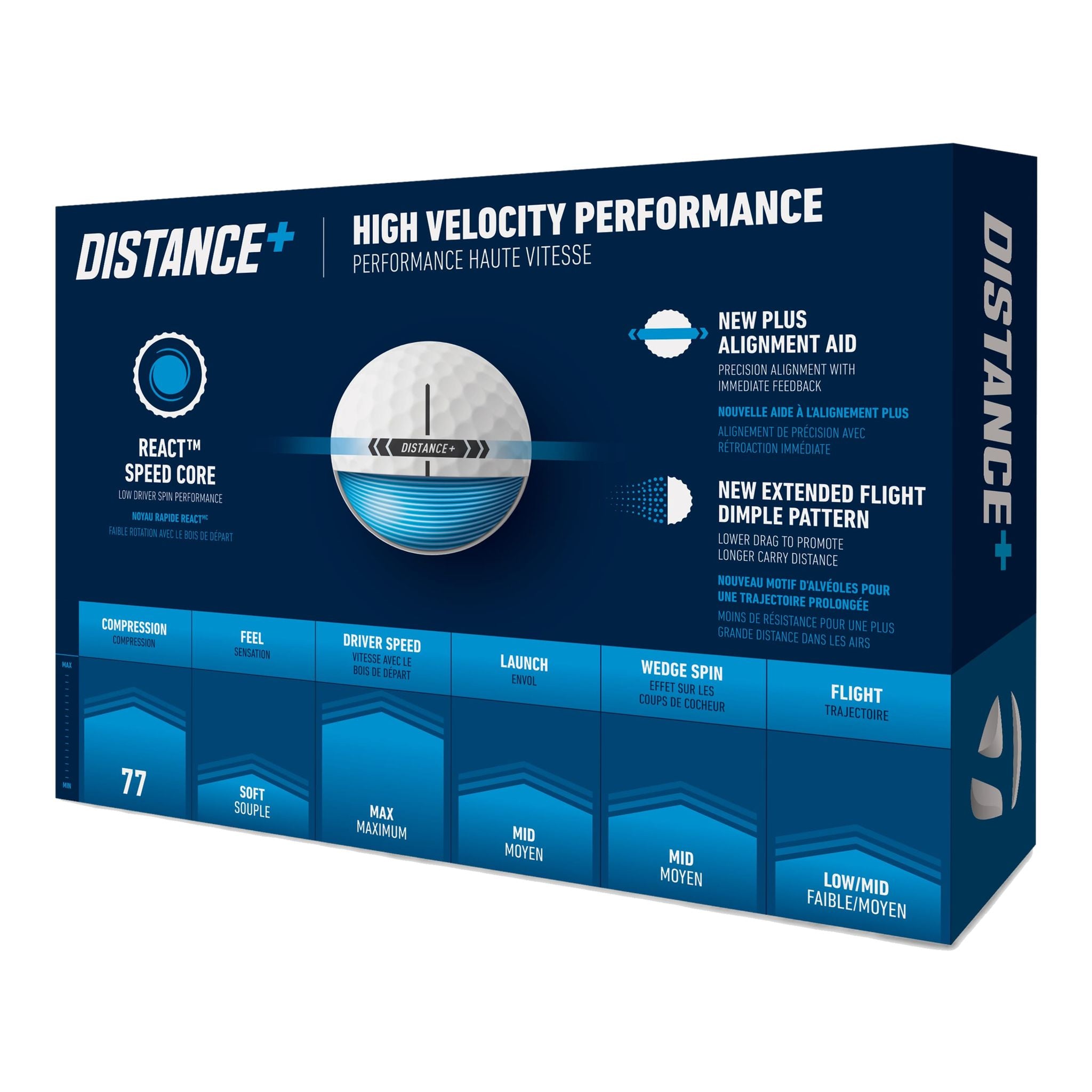 Piłeczki golfowe TaylorMade Distance+ dla mężczyzn