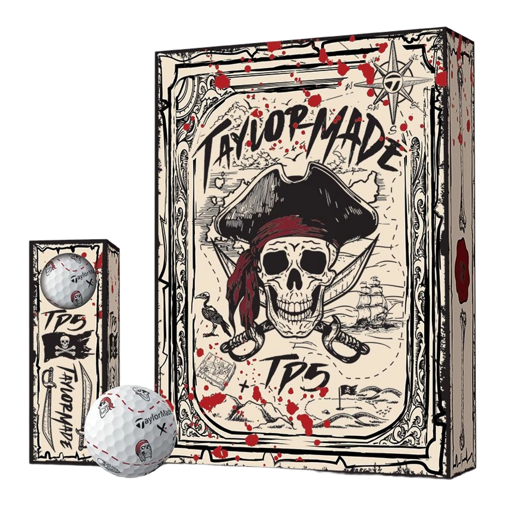 TaylorMade TP5 Pix Limited Edition Pirates Golfbälle