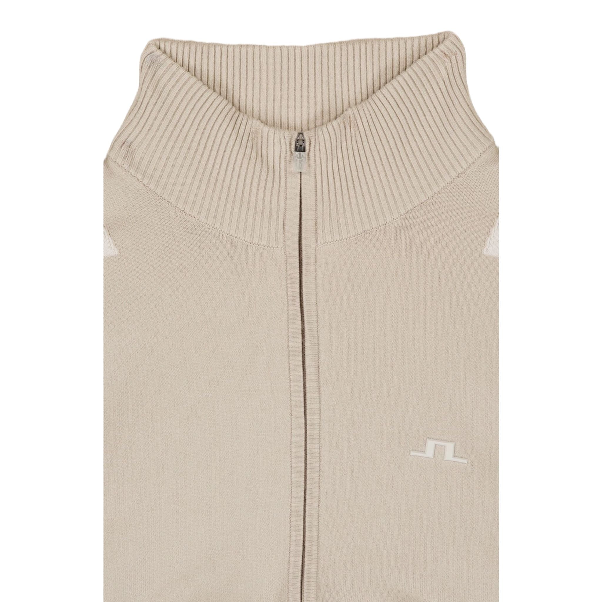 Sweter damski J. Lindeberg Bianca z dzianiny zapinany na zamek